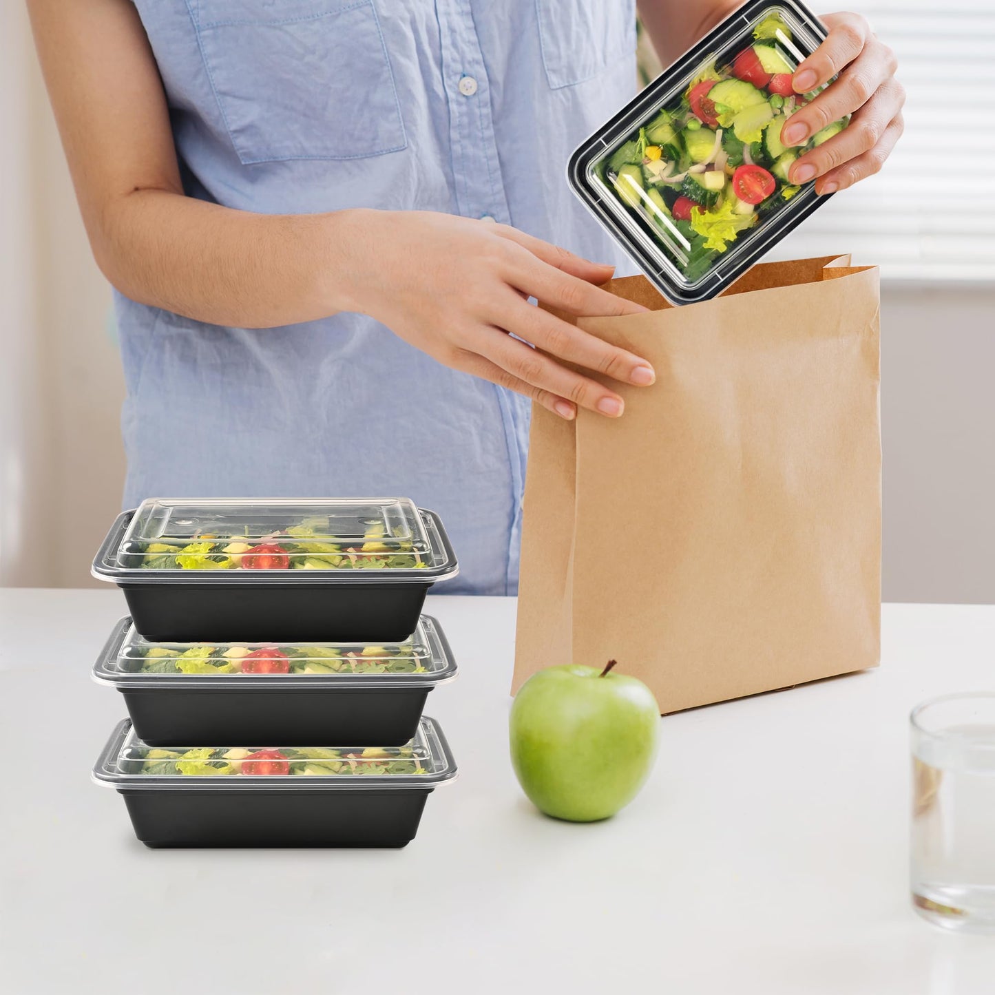48 Pack LOKATSE HOME Meal Prep Containers