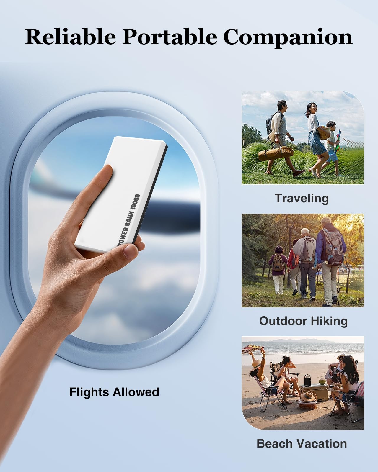 Galeces 10000mAh Fast Charging Power Bank