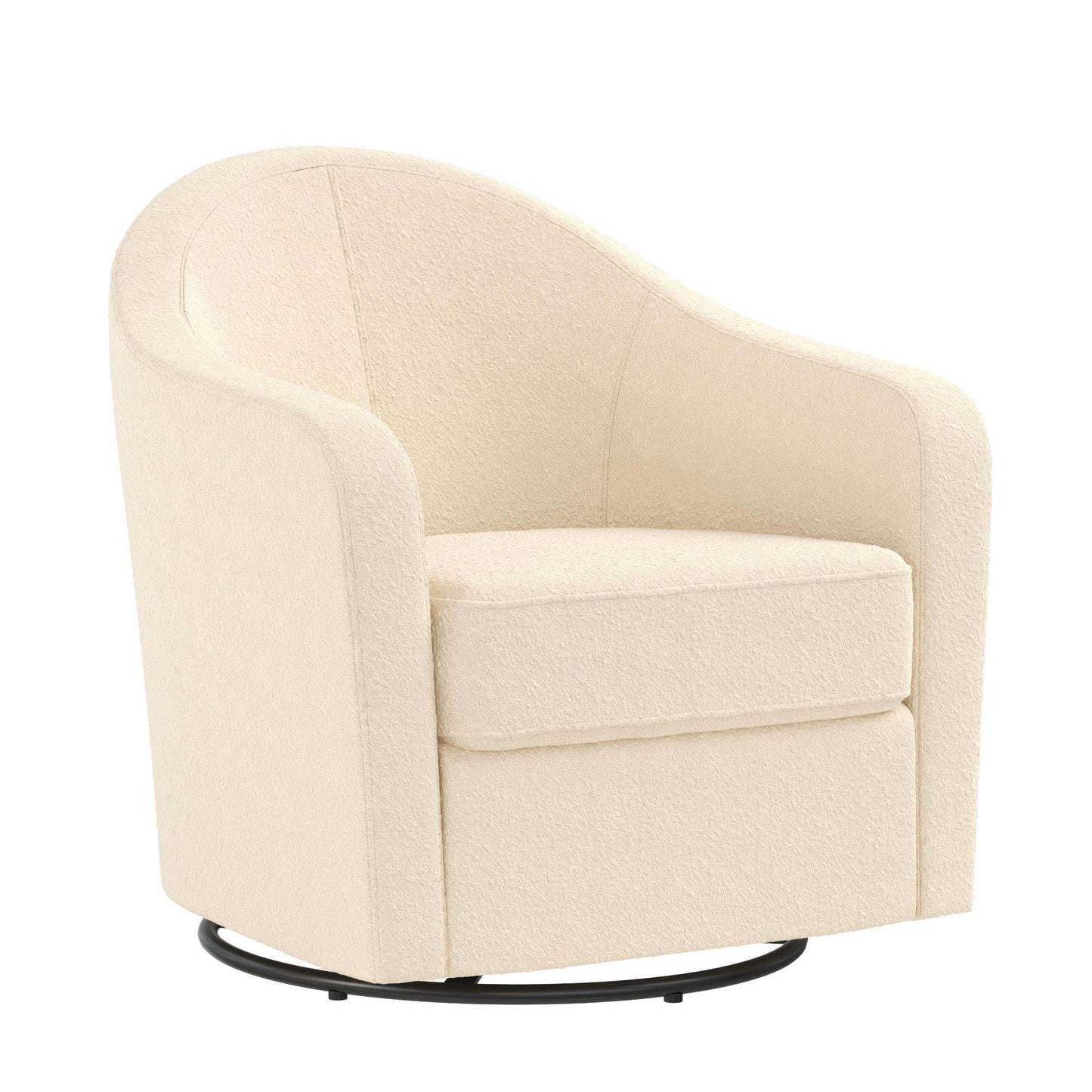 DHP Swivel Curved Accent Chair