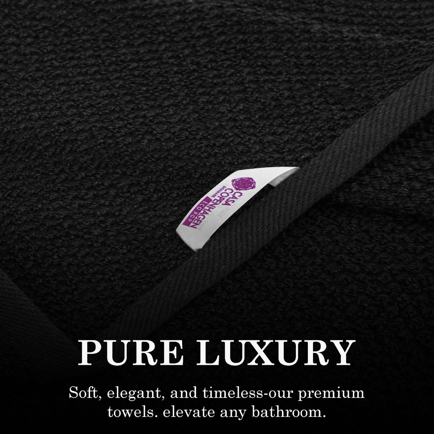 6-Piece CASA COPENHAGEN Cotton Towel Set