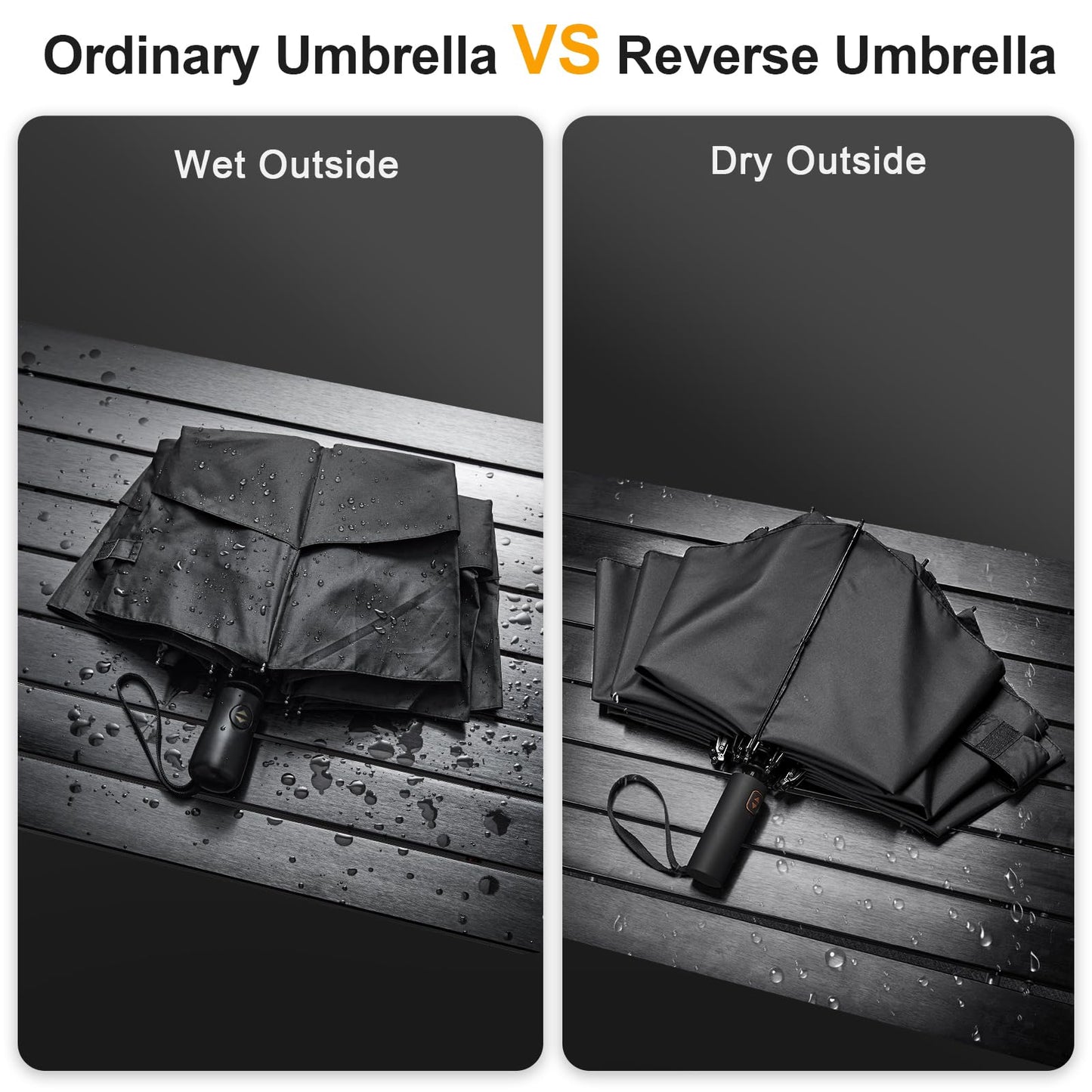 Prospo 62-Inch Windproof Travel Golf Umbrella
