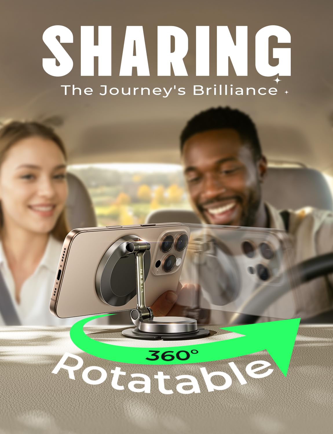 15W Magnetic Car Charger for iPhone by LISEN