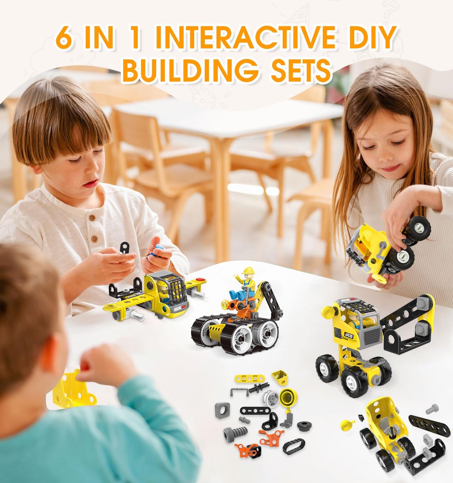 6-in-1 STEM Building Toys for Kids