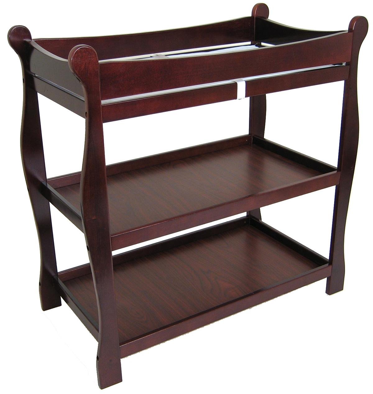 Badger Basket Sleigh Baby Changing Table with Pad