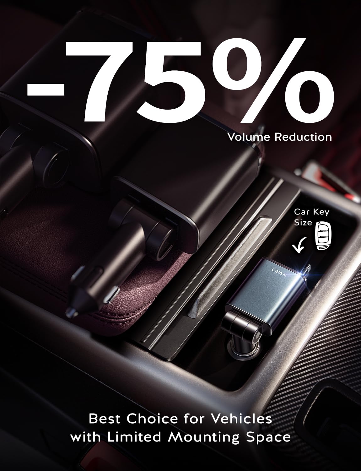 57W Retractable Car Charger by LISEN