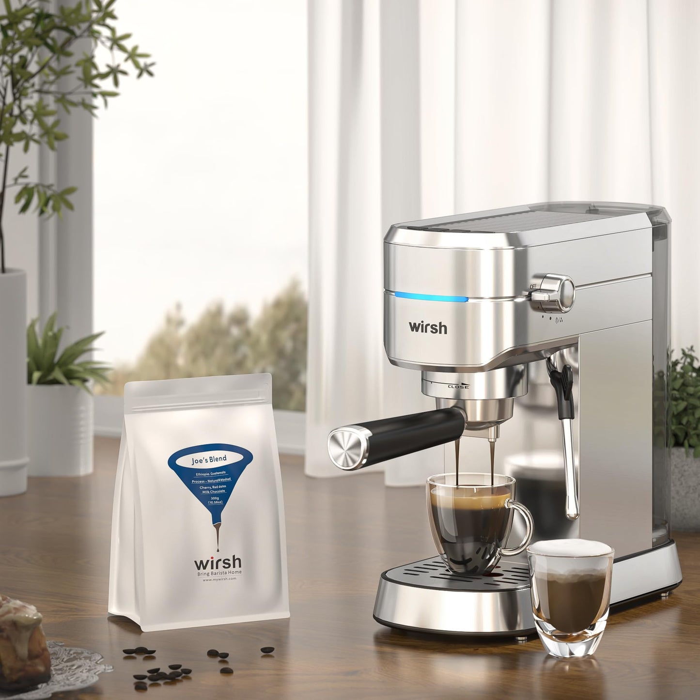 Espresso Machine 20 Bar with Removable Tank