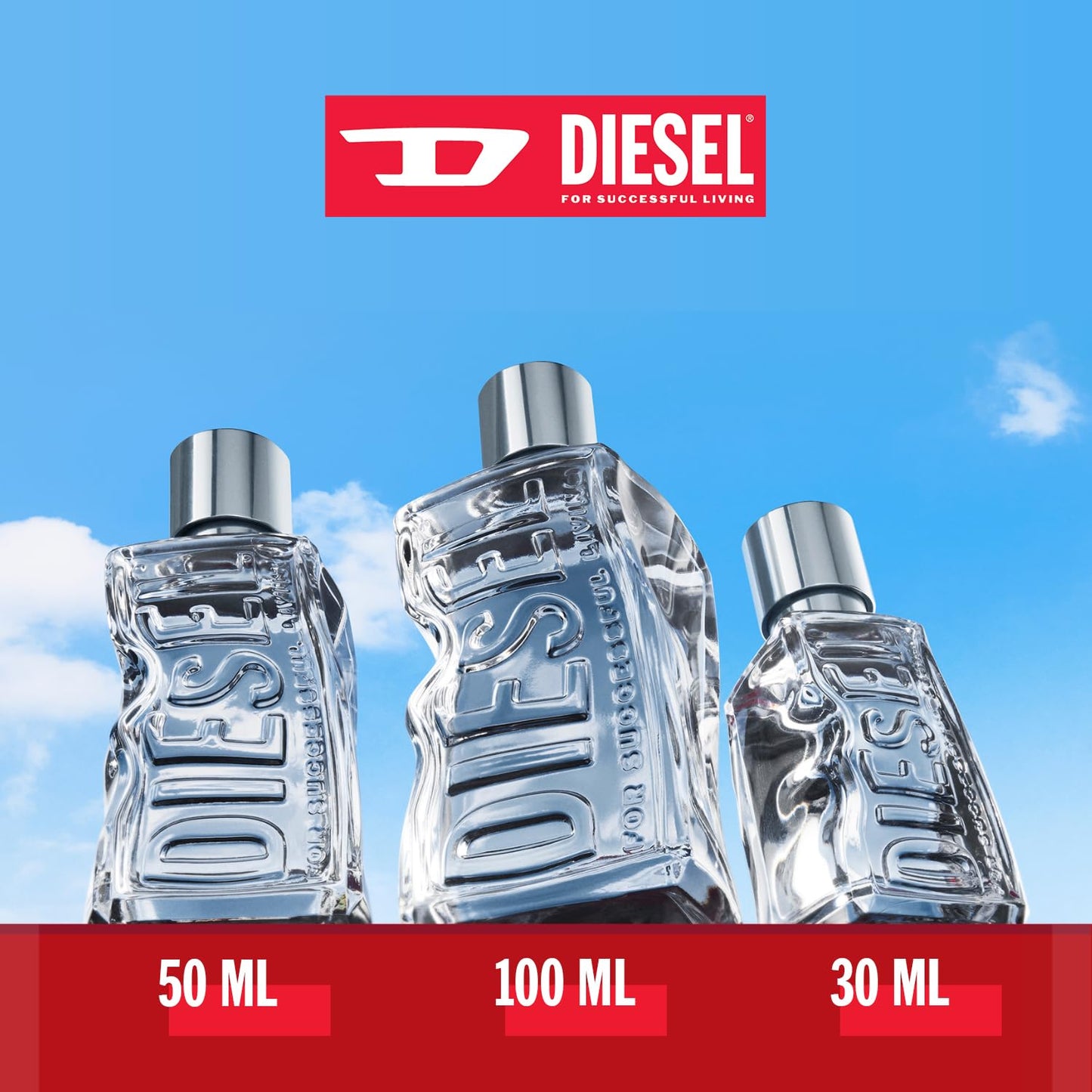 Diesel D Eau de Toilette for Men, 3.4 Fl Oz