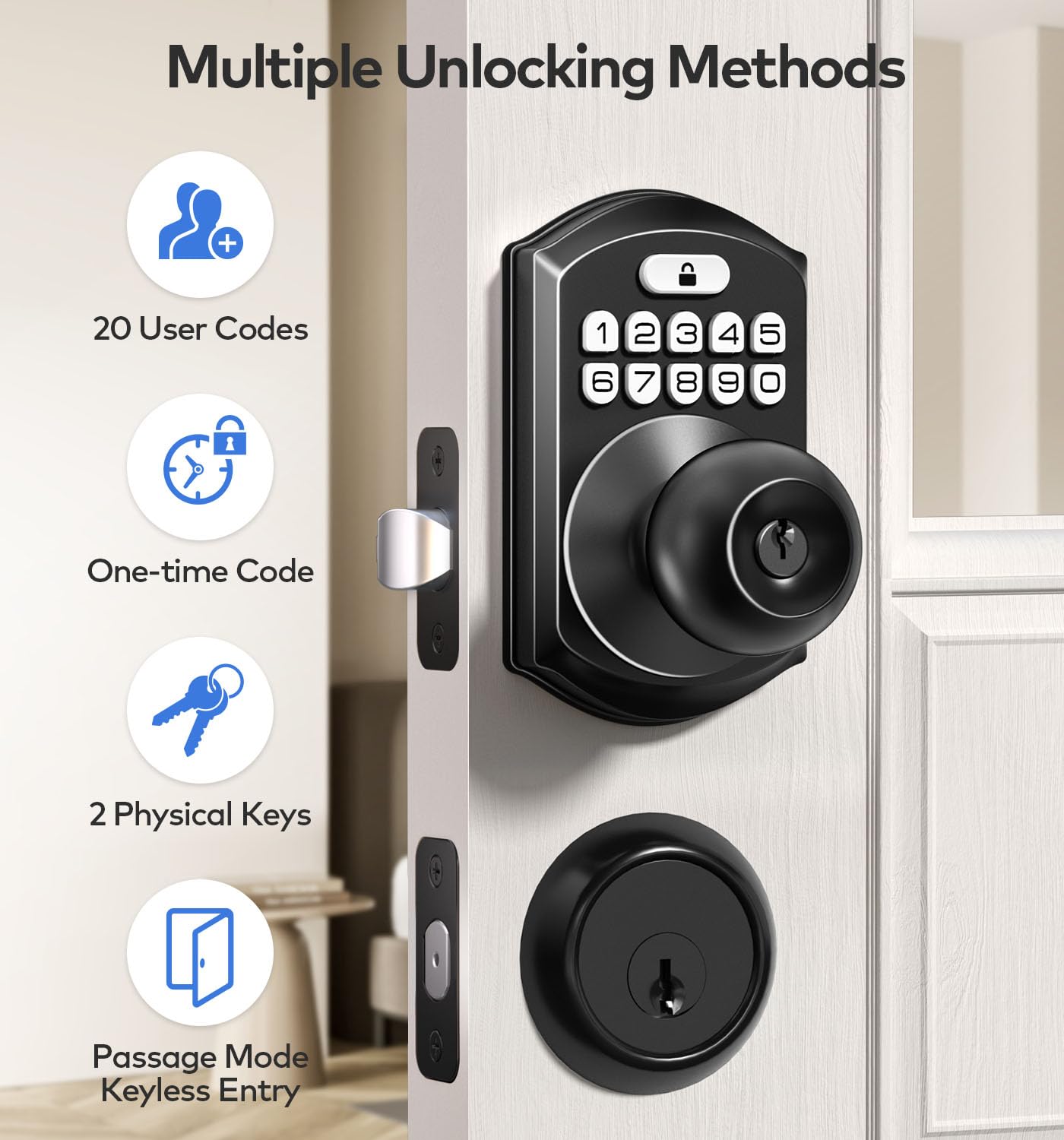 Keyless Entry Keypad Door Lock by TEEHO