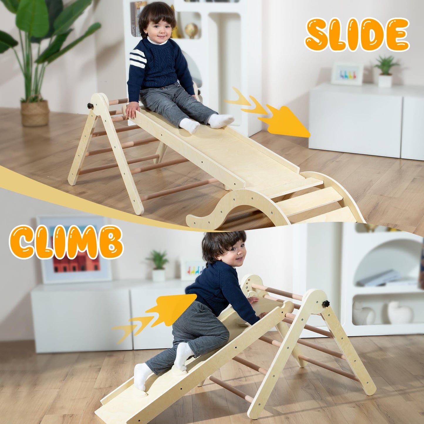 5-in-1 Toddler Climbing Triangle Set
