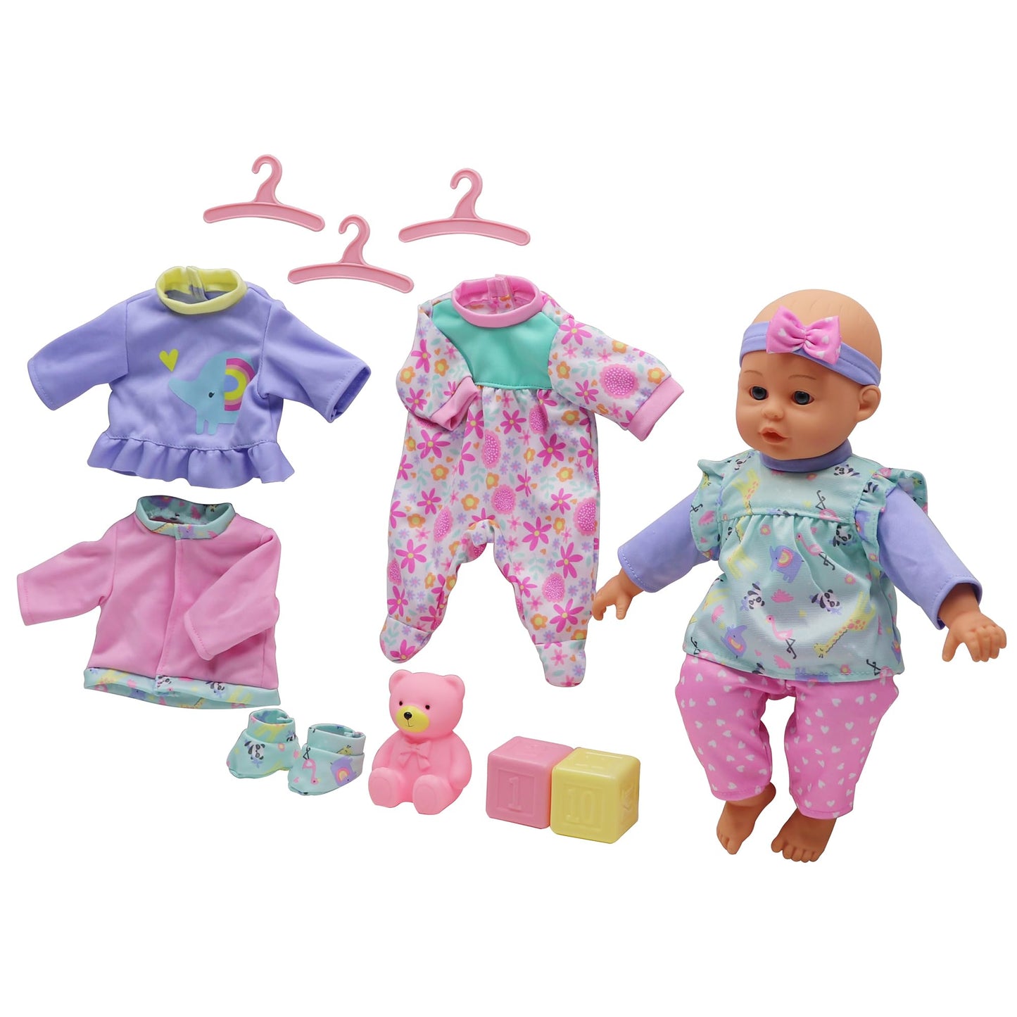 14" Lifelike Soft Doll with Accessories for Kids