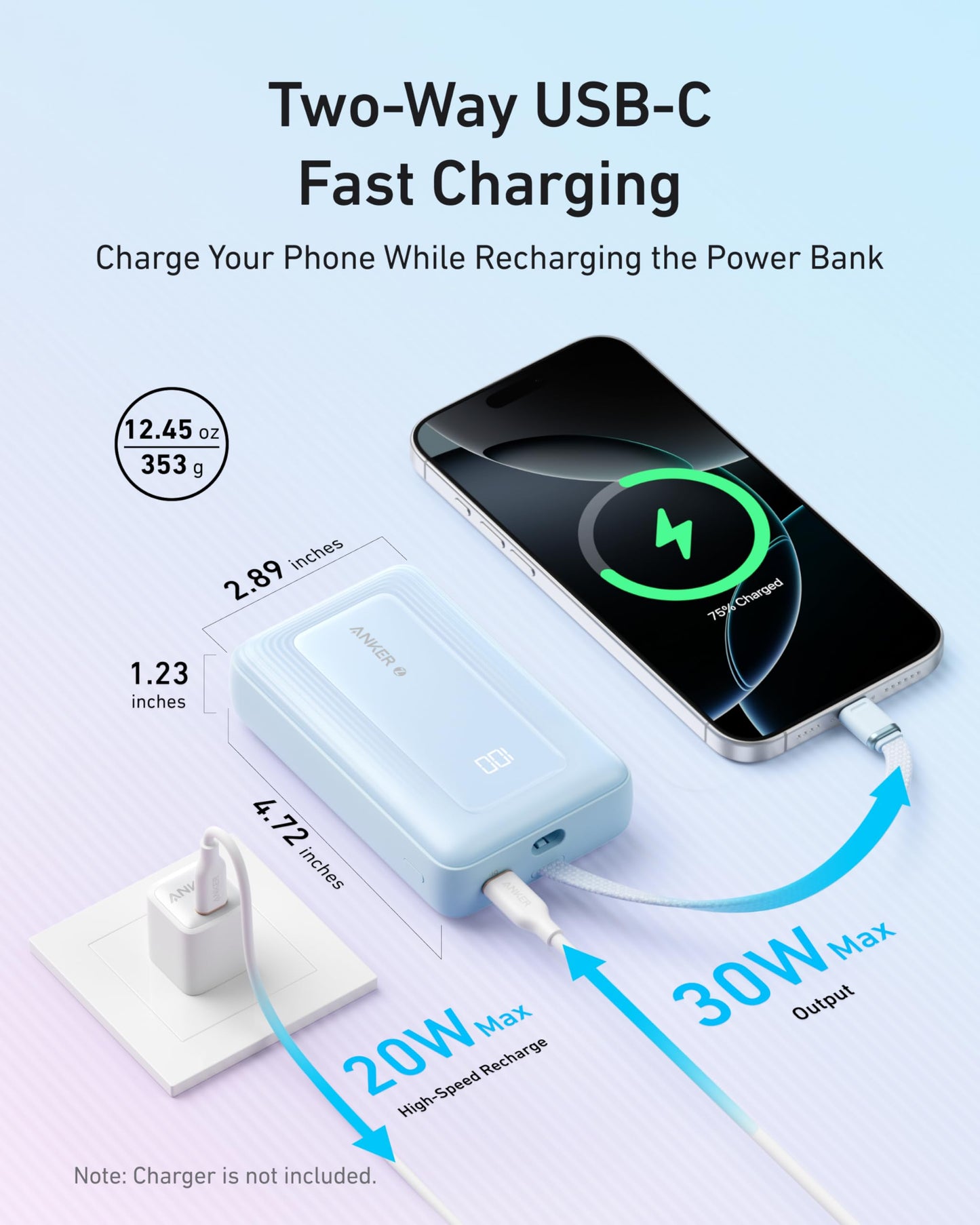 Anker 20,000mAh High-Speed Portable Charger