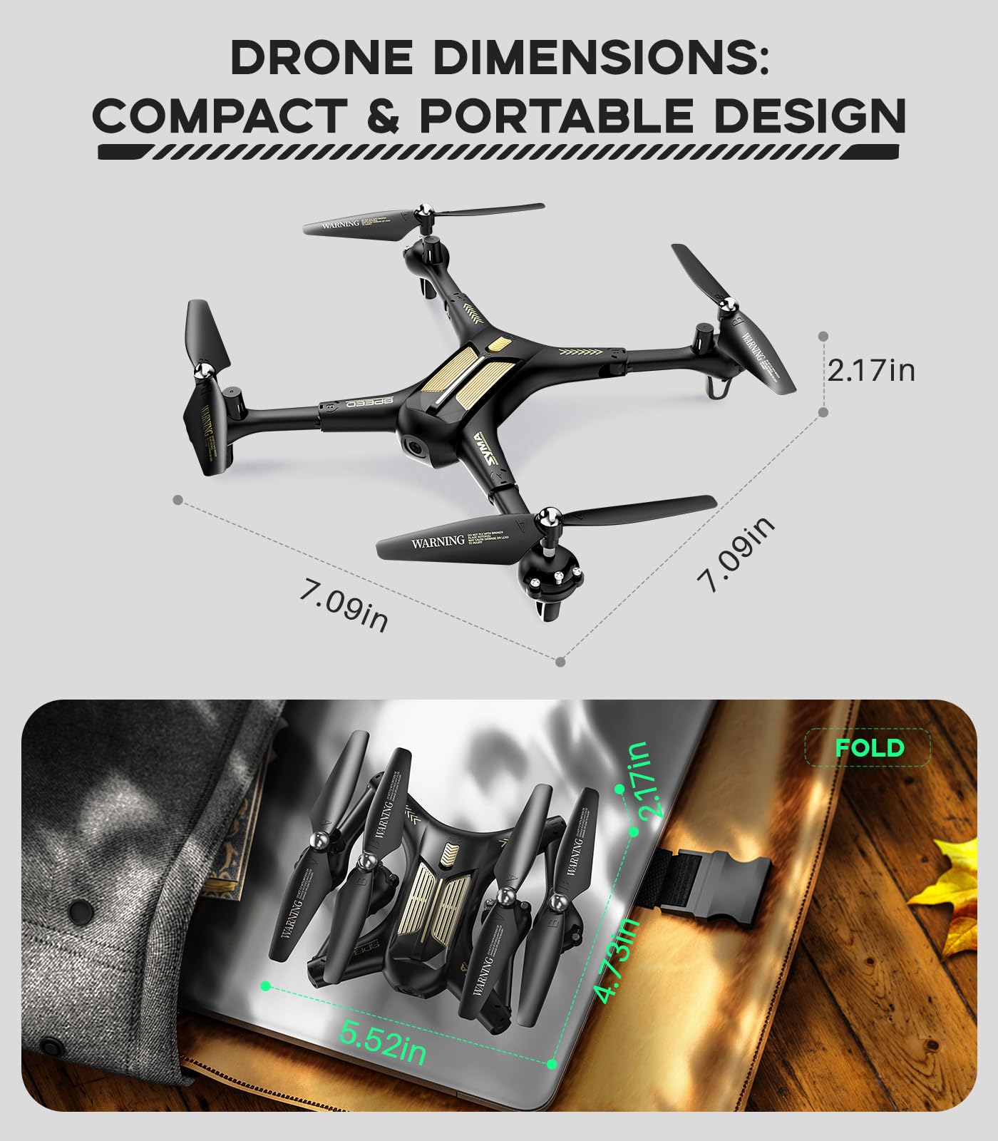 SYMA Foldable 1080P Camera Drone for Kids