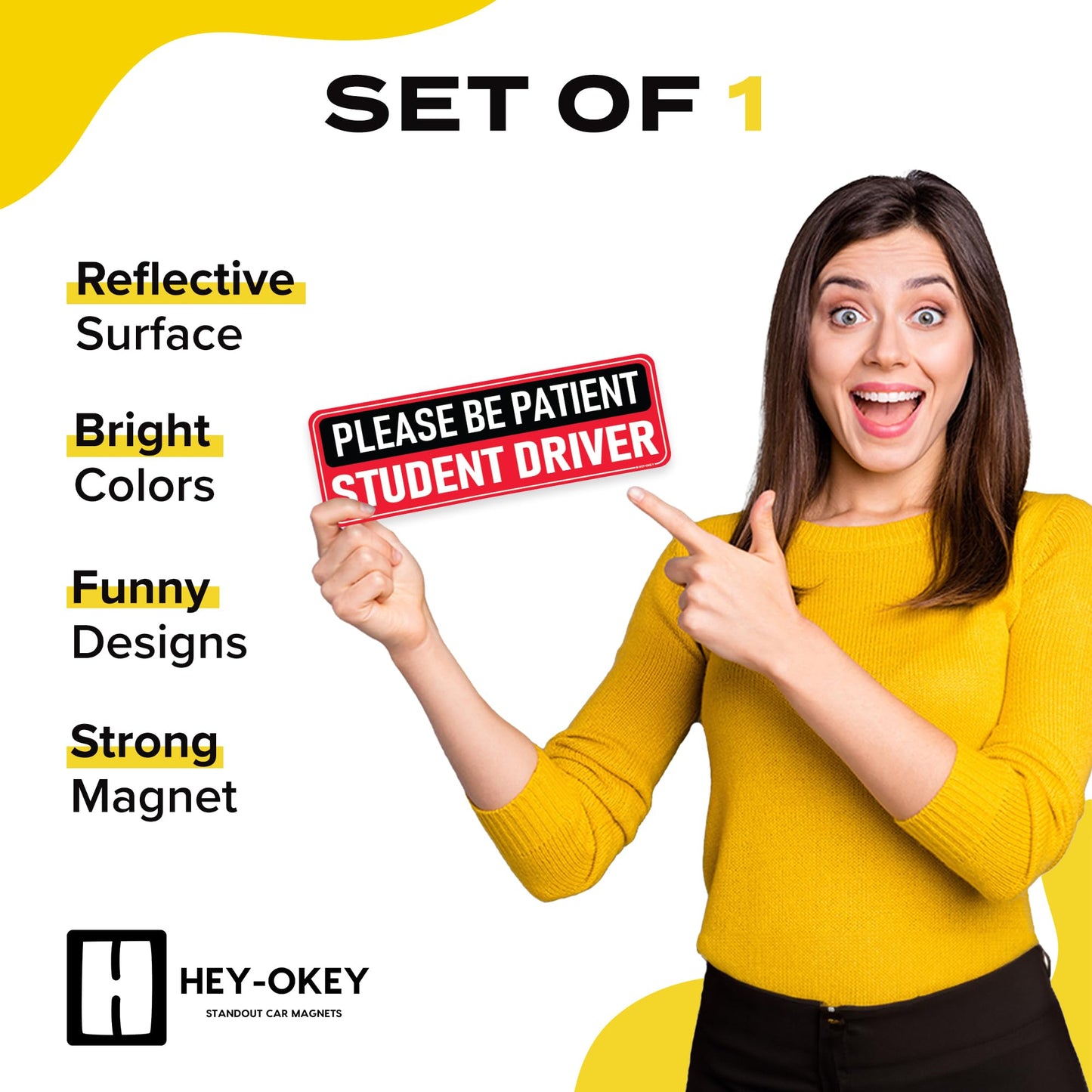 Student Driver Magnet - Please Be Patient Sign