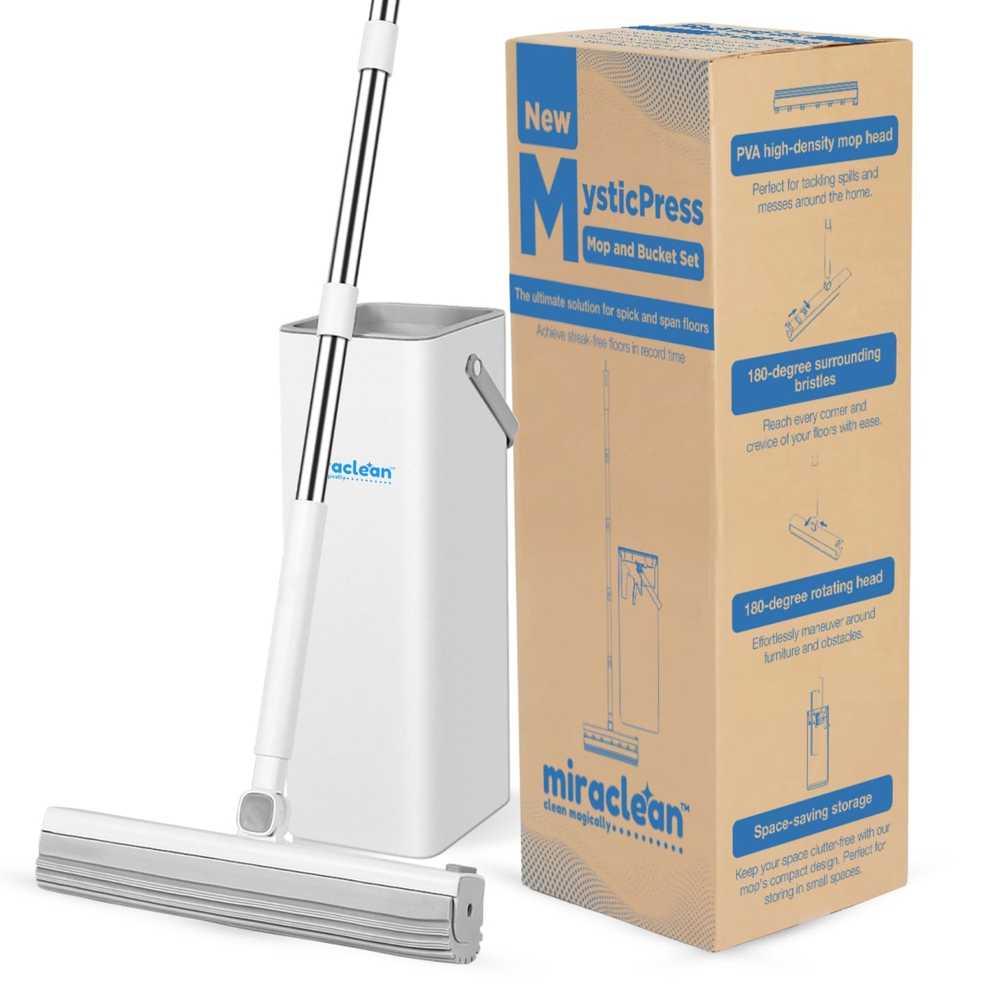 MIRACLEAN Mop and Bucket Cleaning System