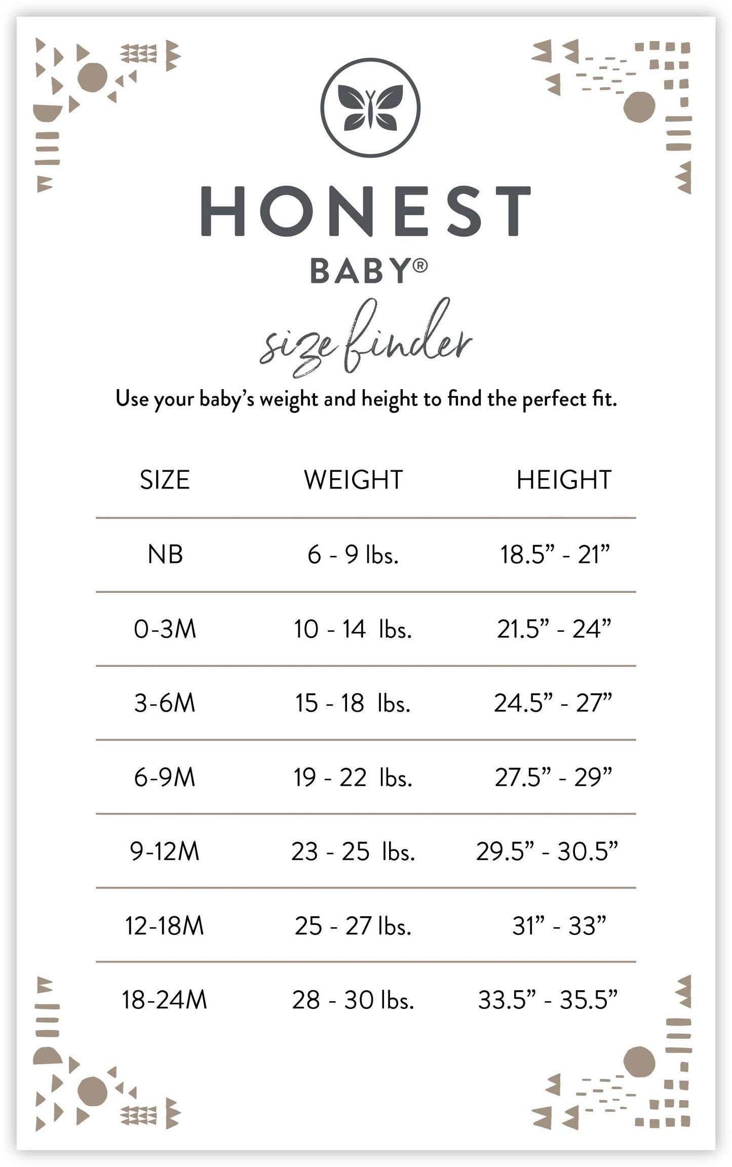 HonestBaby 10-Pack Organic Cotton Baby Bodysuits