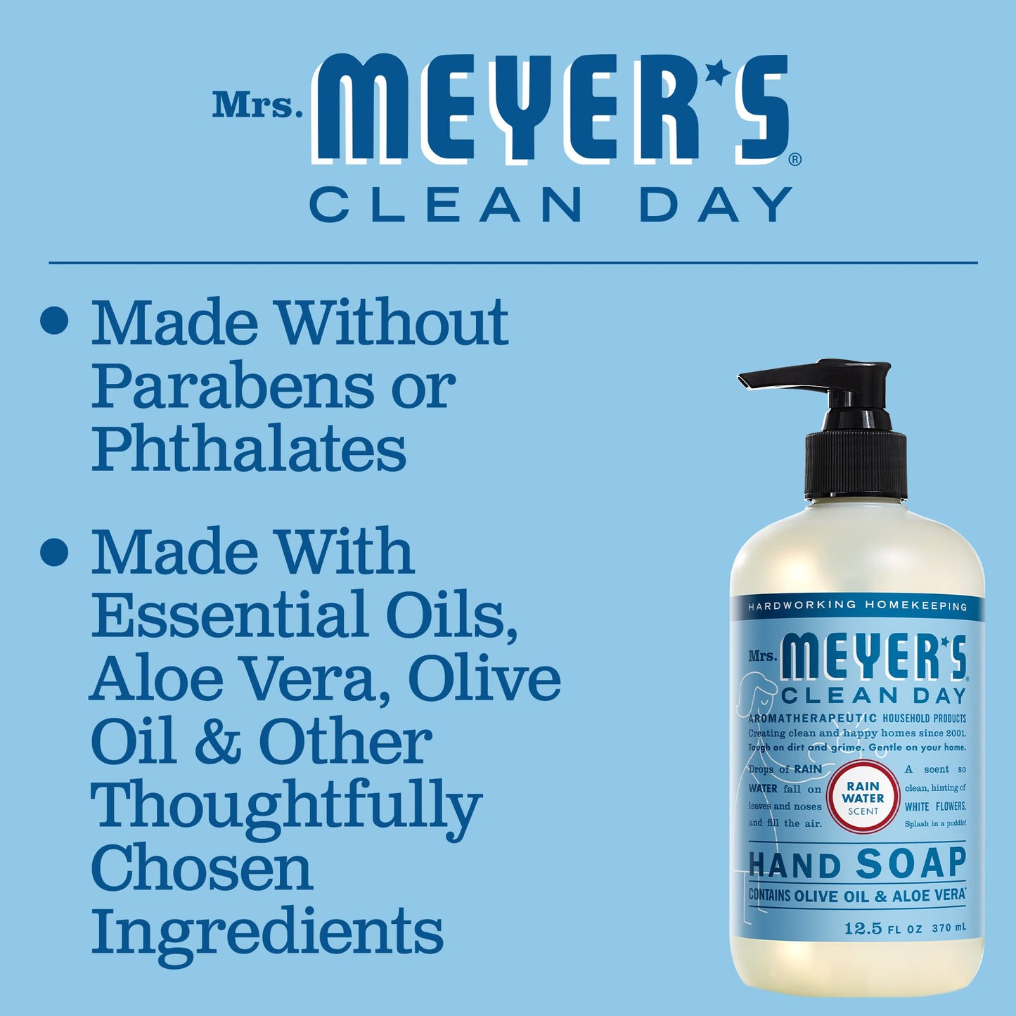 Mrs. Meyer's Hand Soap, Essential Oils, 3-Pack