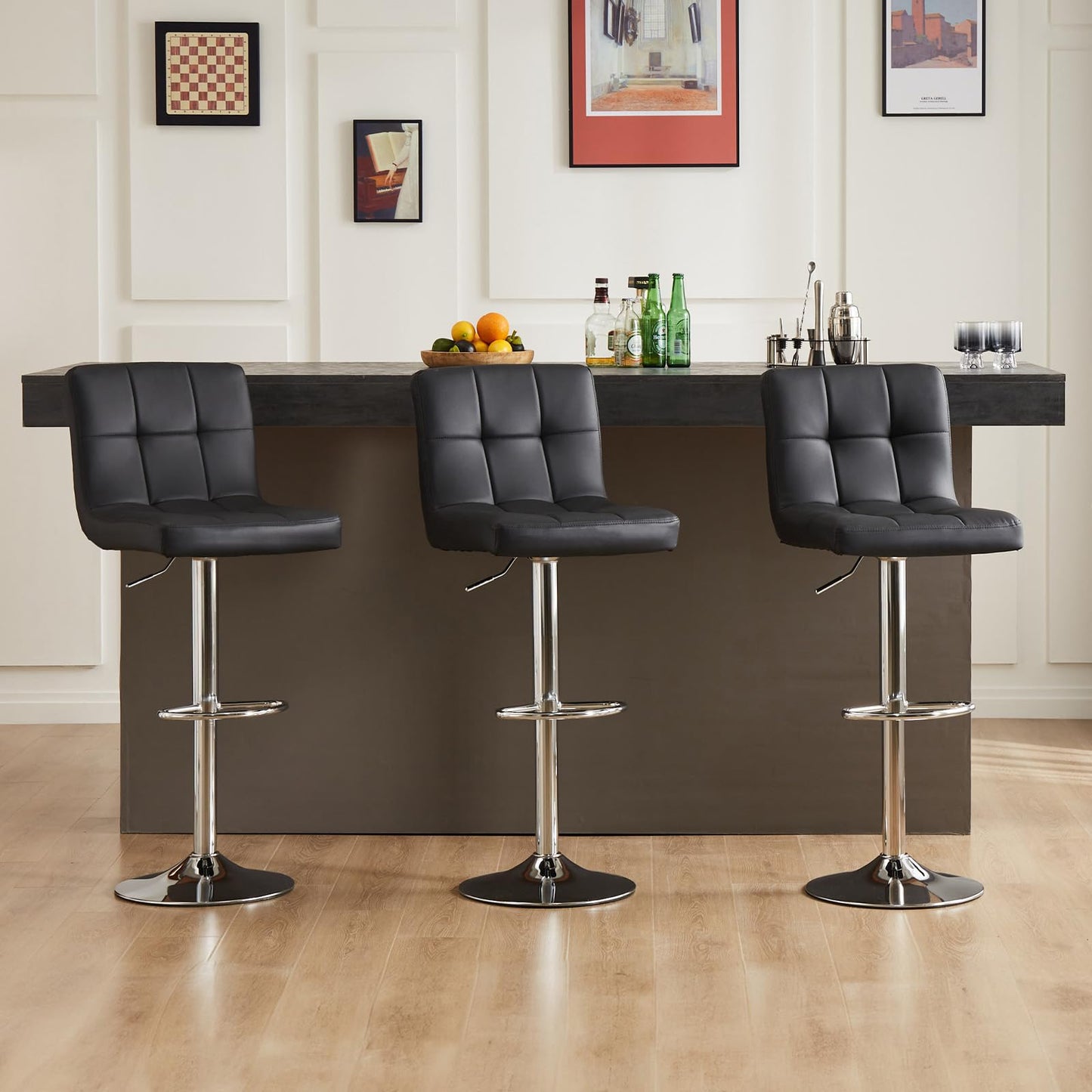 Set of 4 Counter Height Bar Stools