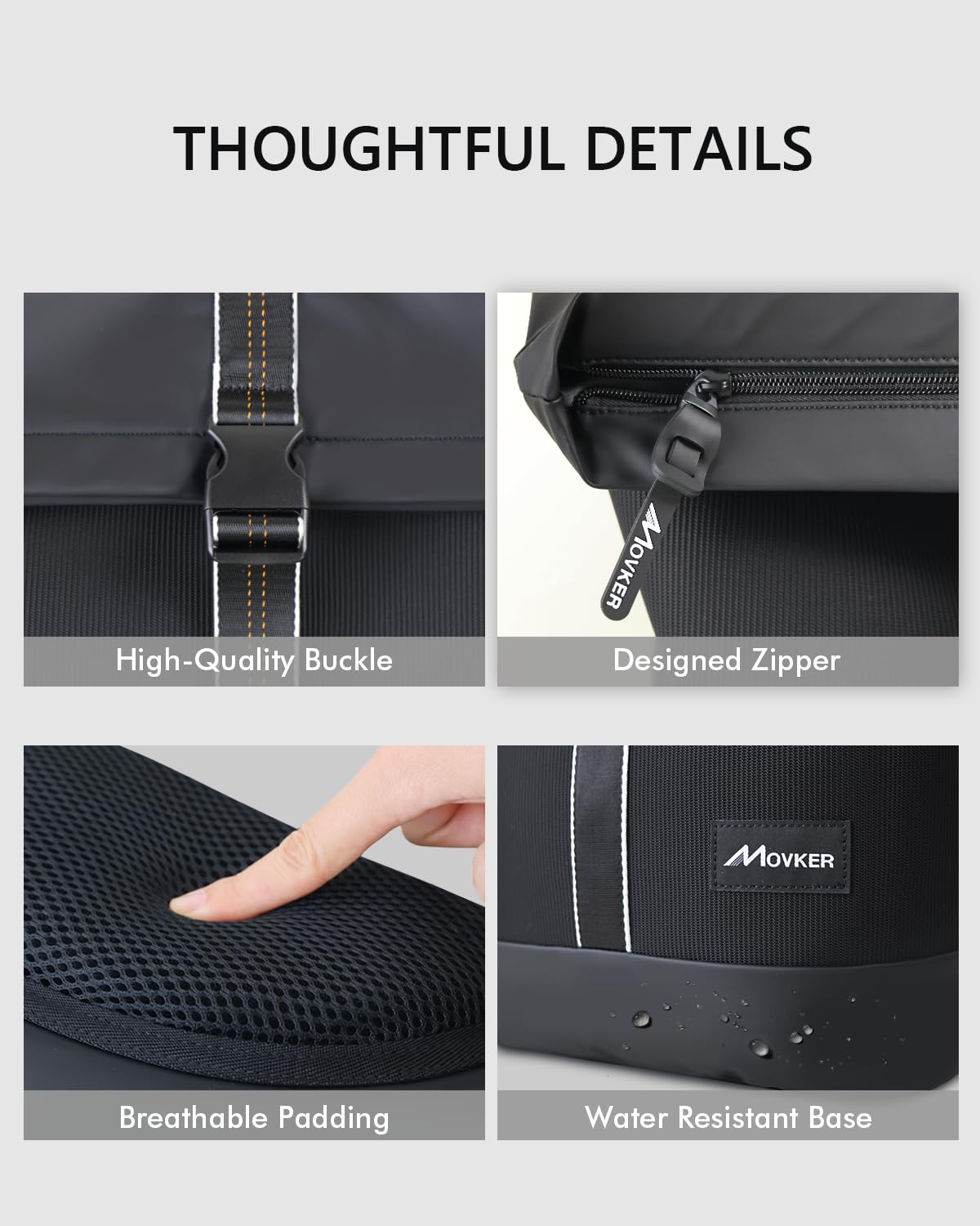 Movker Rolltop Commuter Backpack with Laptop Compartment