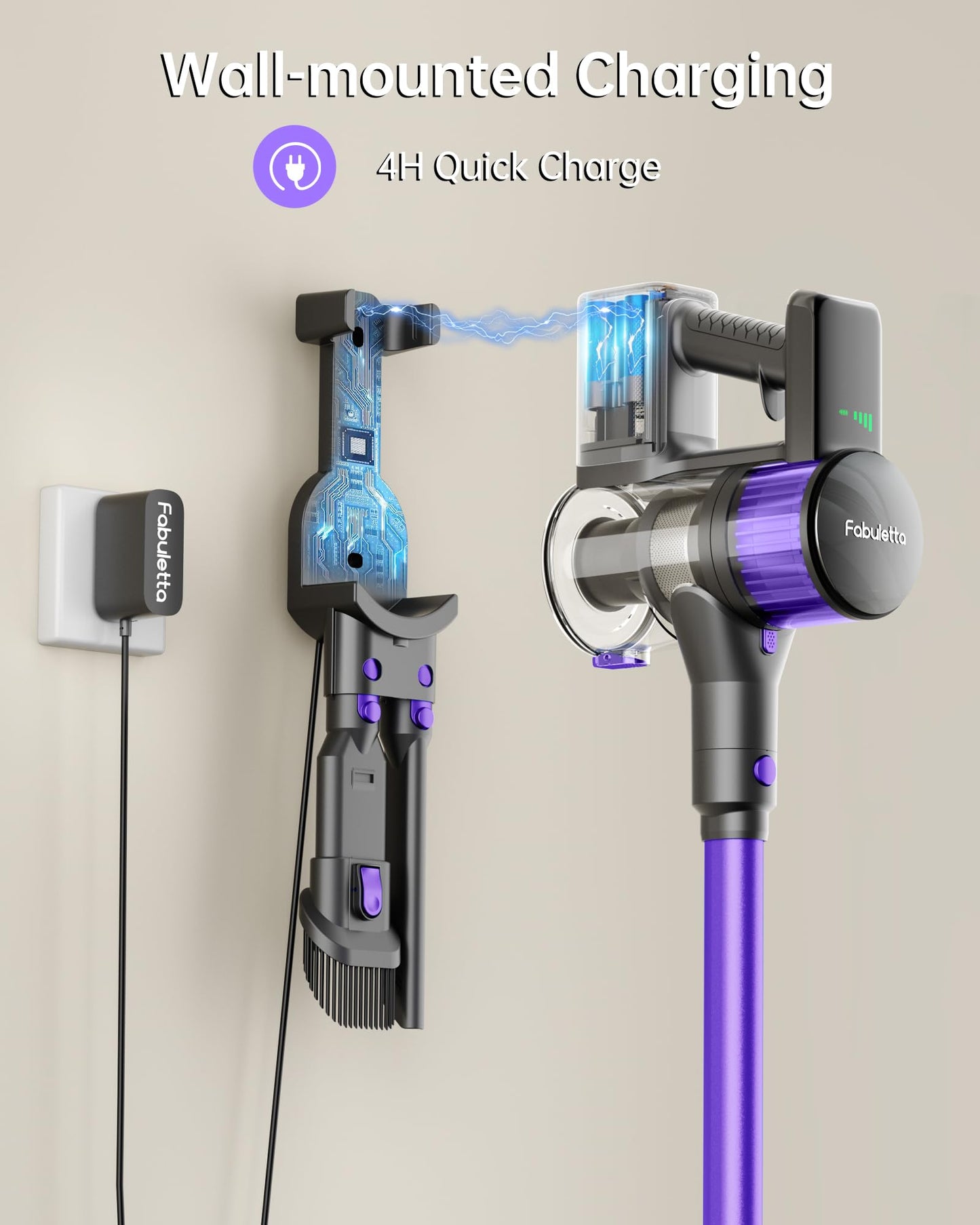 Cordless Vacuum Cleaner 38Kpa FABULETTA 6-in-1