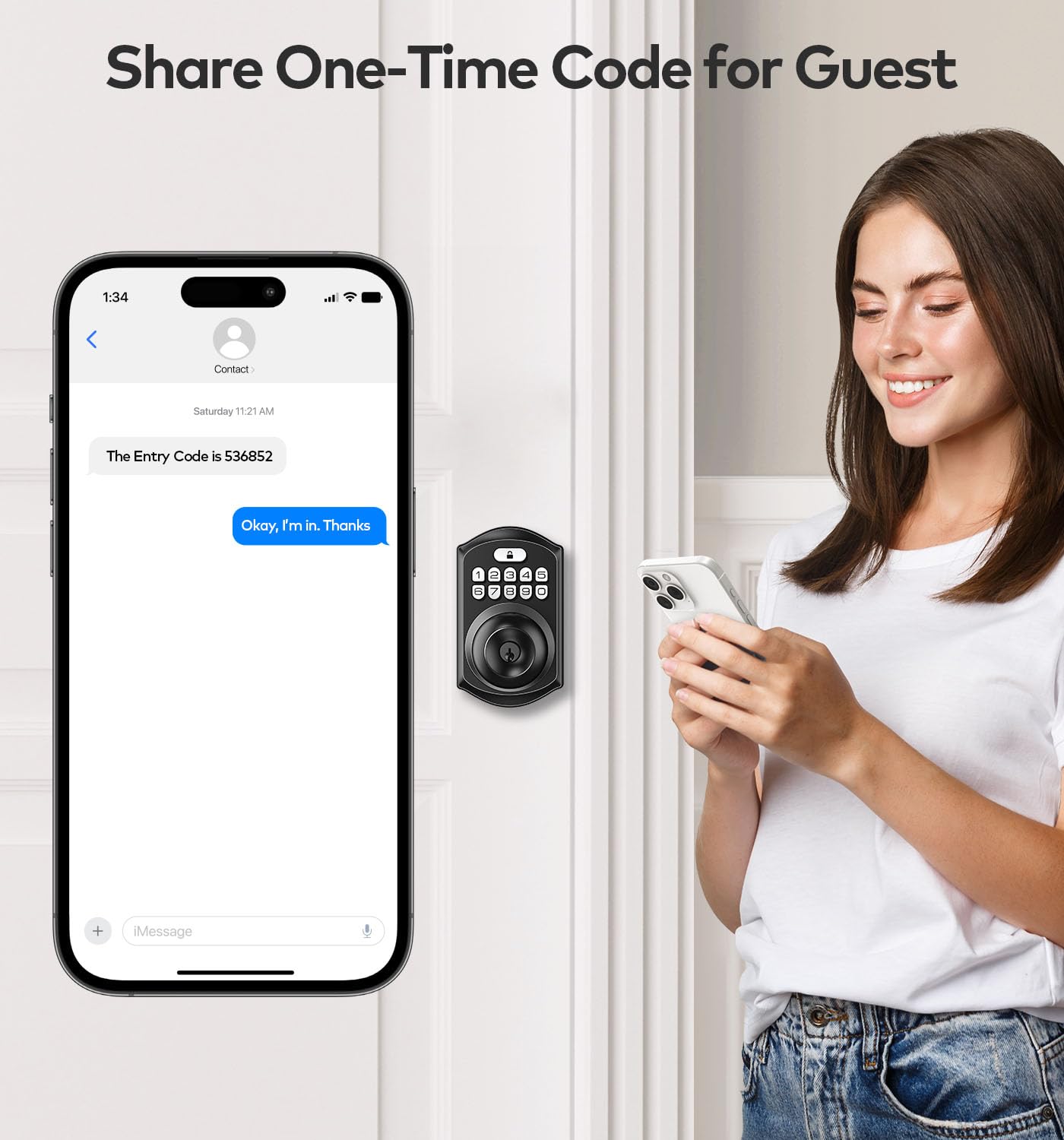 Keyless Entry Keypad Door Lock by TEEHO