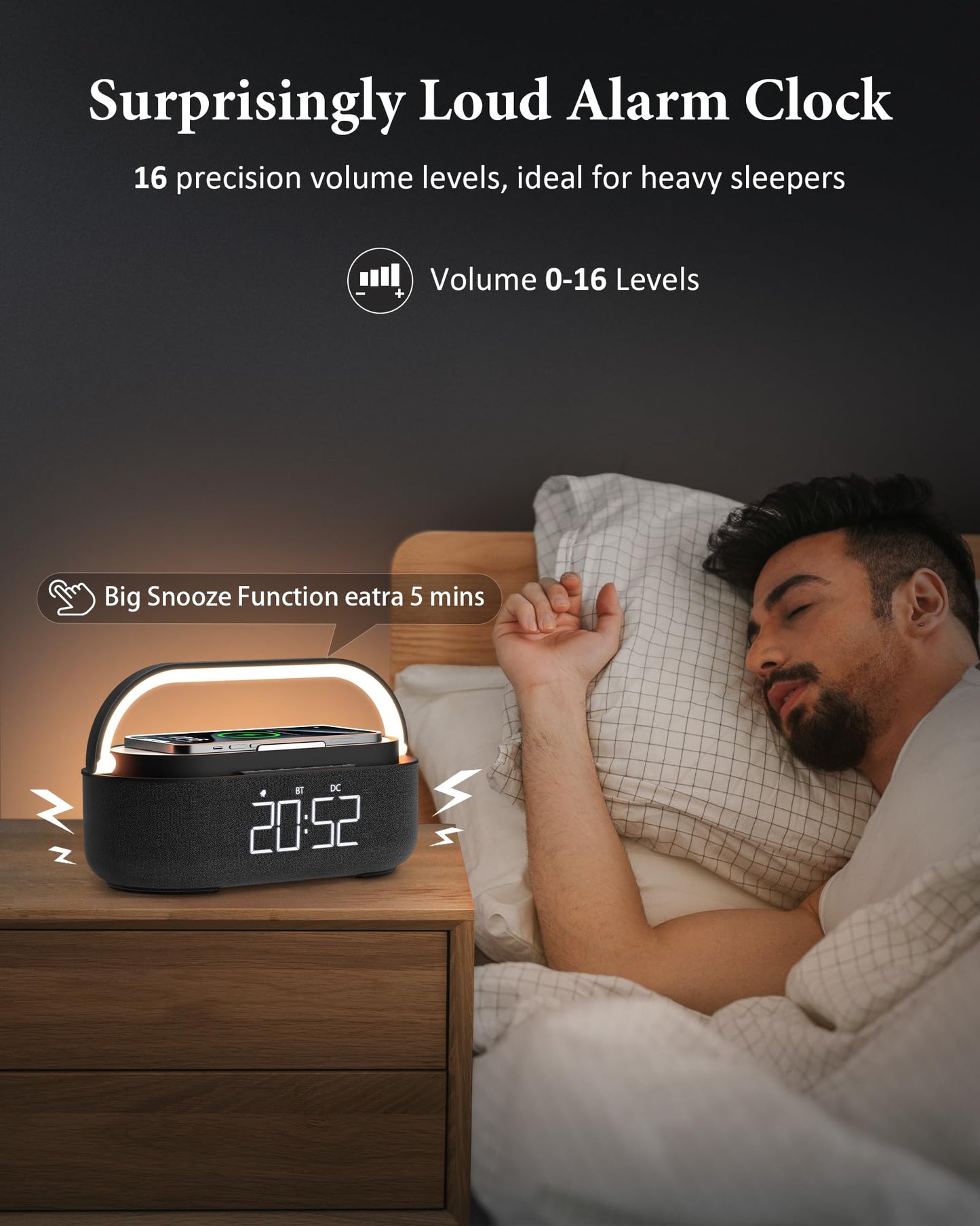 COLSUR Bluetooth Speaker with LED Night Light