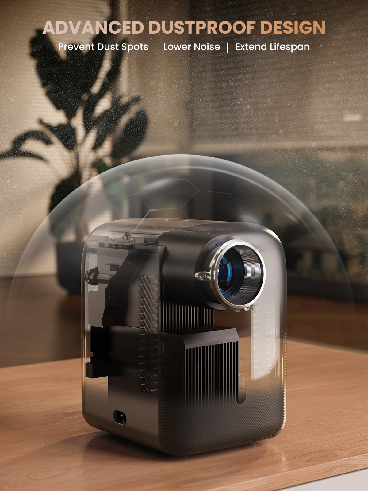 GROVIEW Mini Projector Bluetooth