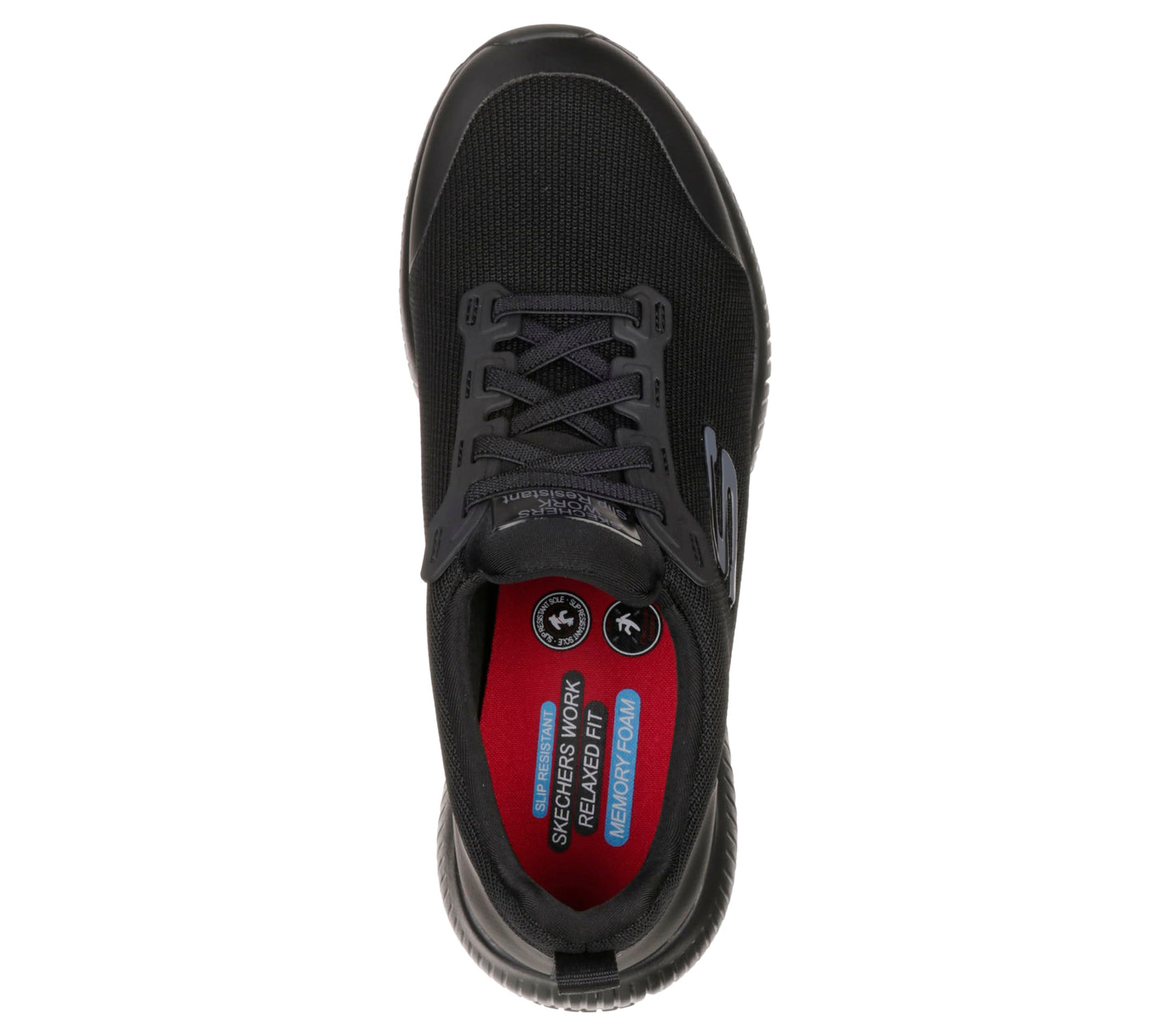 Skechers Women's Squad Sr Food Service Shoe, Black, 9.5