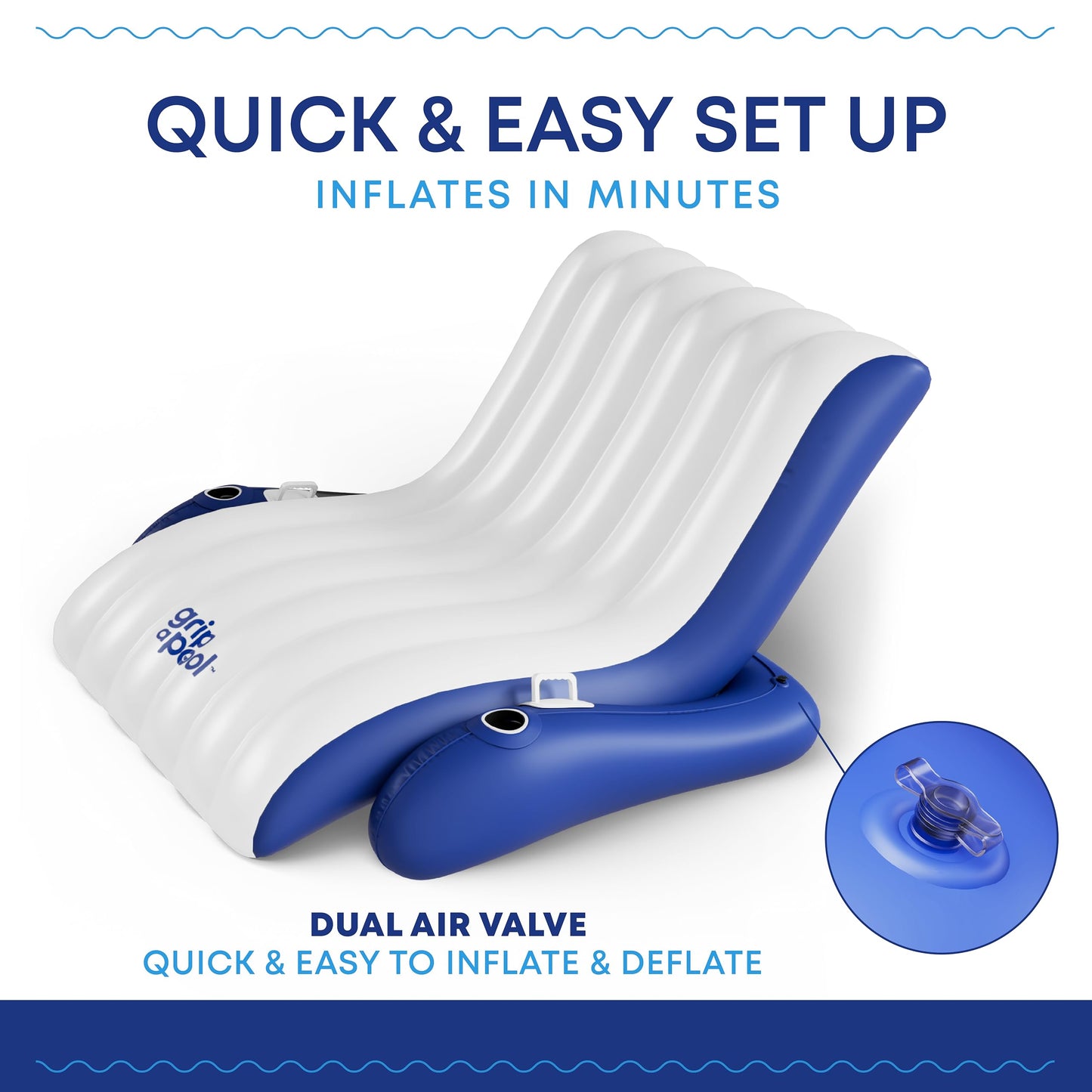 Inflatable Luxury Pool Recliner Float for Adults