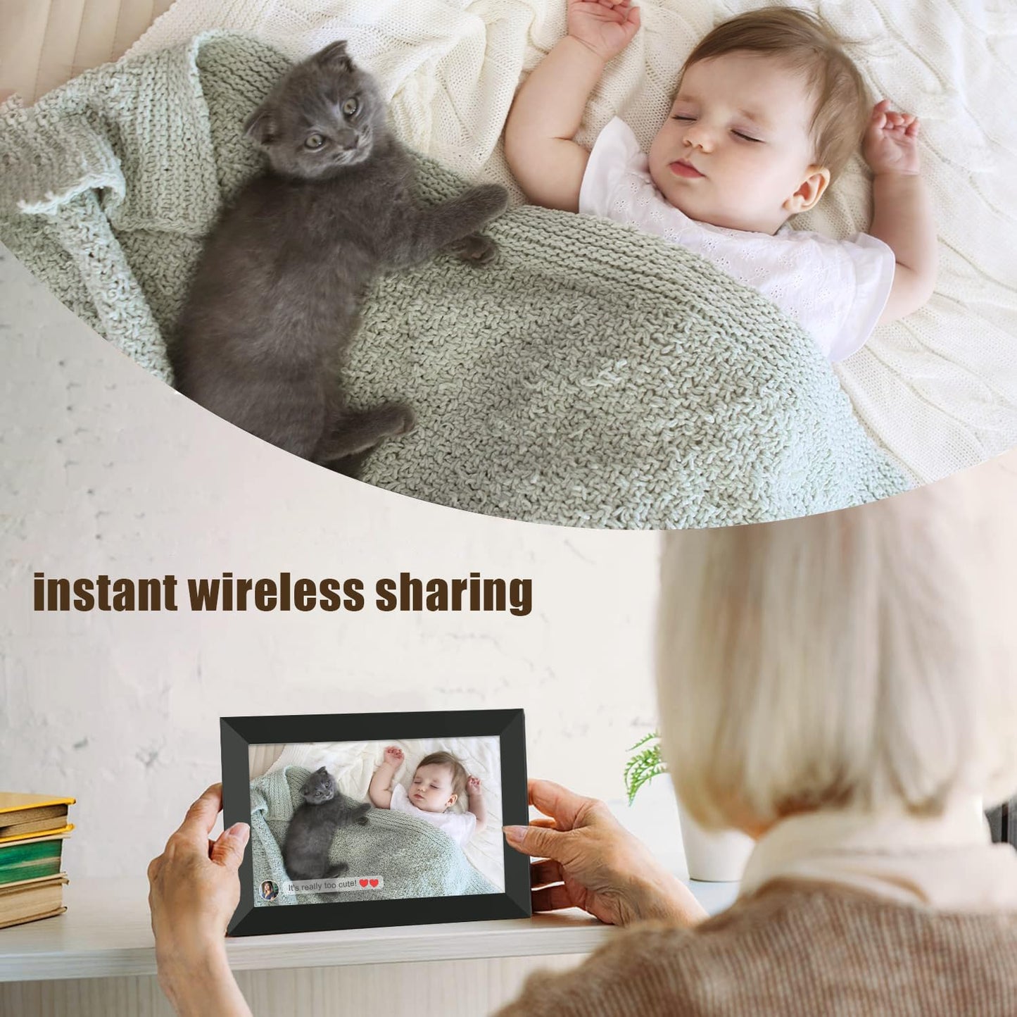Mezed 10.1" Digital Photo Frame with Touch Screen