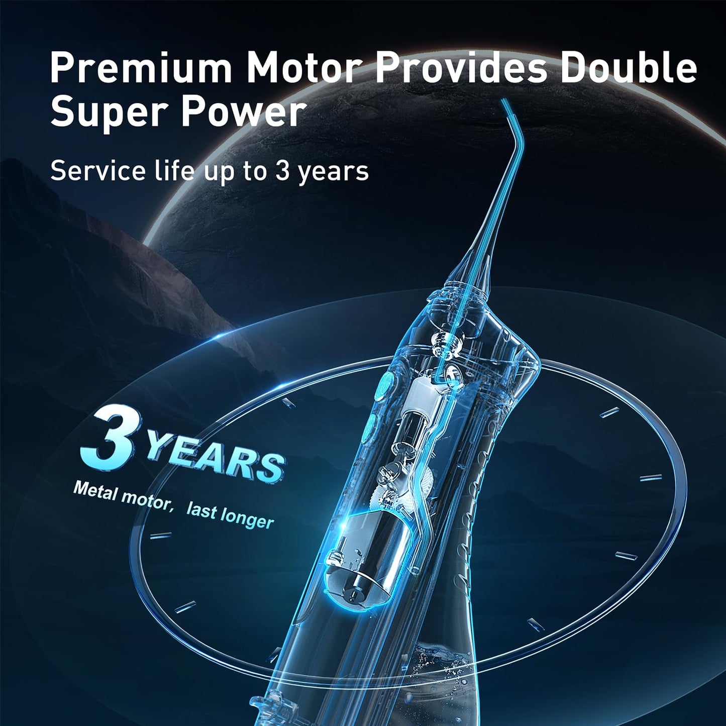 COSLUS Portable Cordless Water Dental Flosser
