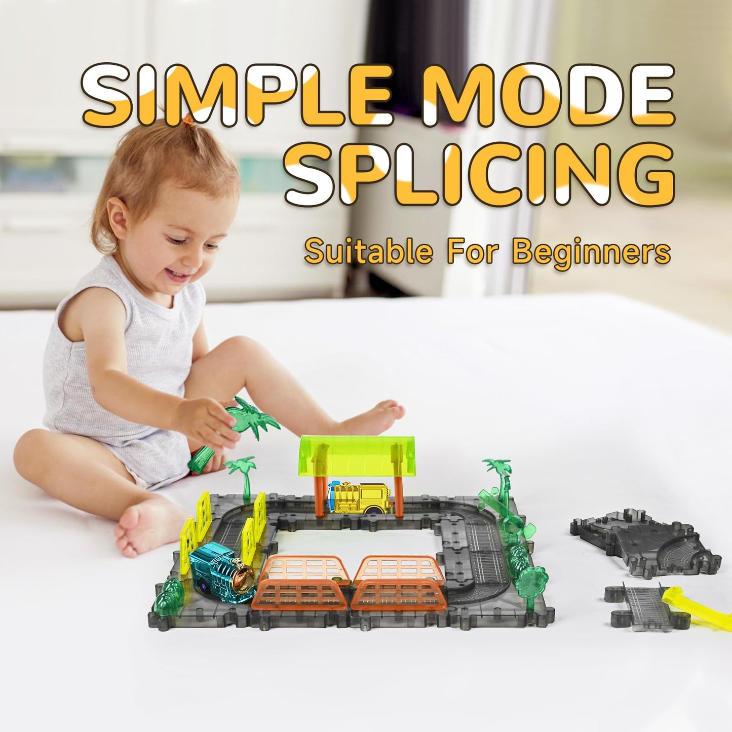 58pcs Racing Car Track Set for Kids