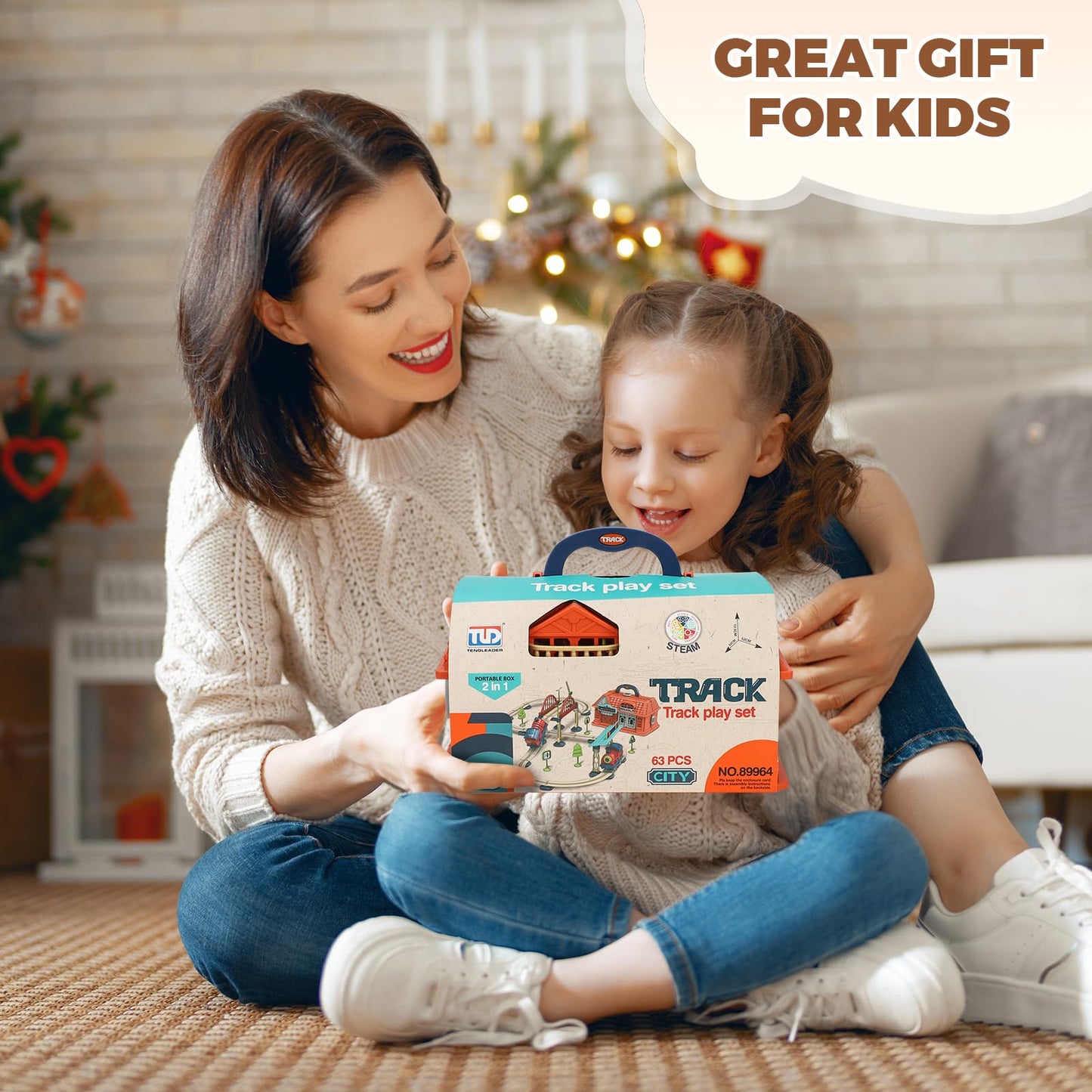 Electric Train Set for Toddlers with Sound