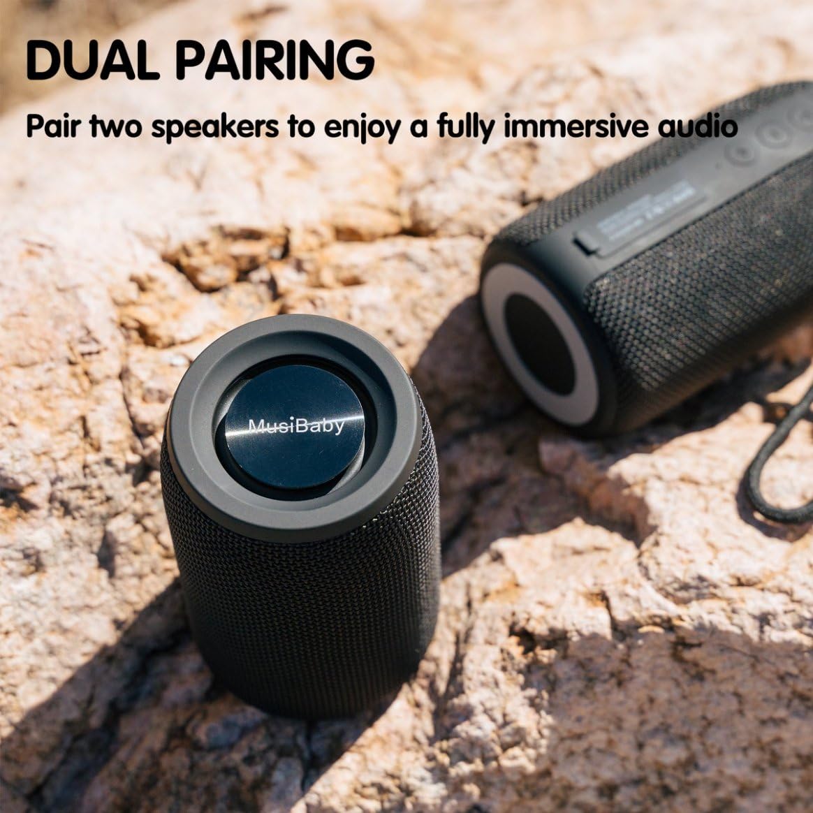Bluetooth Speaker with 24H Playtime and Waterproof