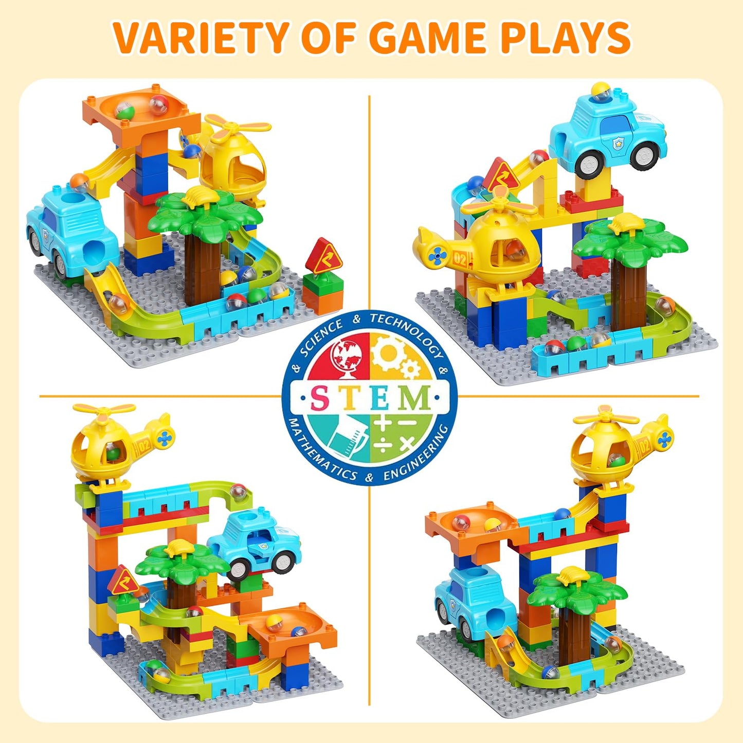 Educational Marble Run Toys for Kids 4-8