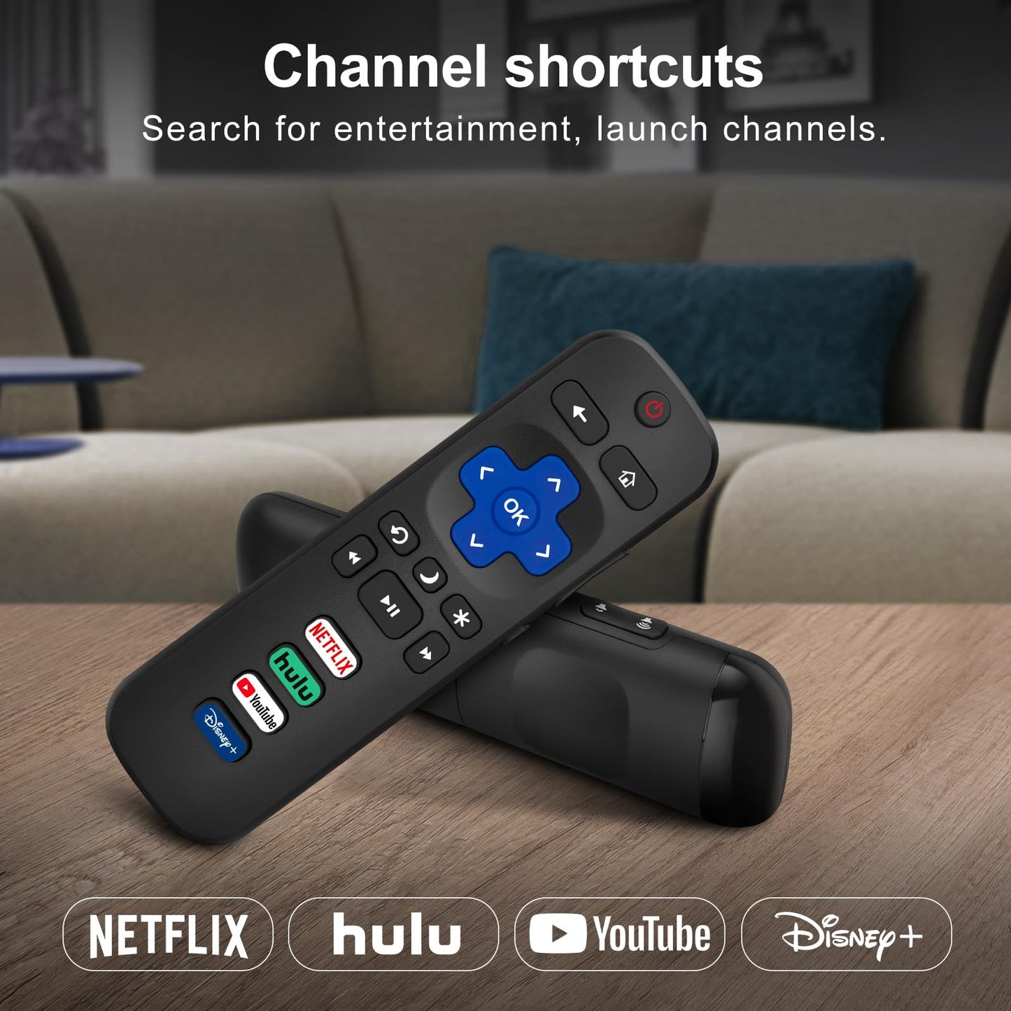 2 Pack Replacement Remote for Roku TVs