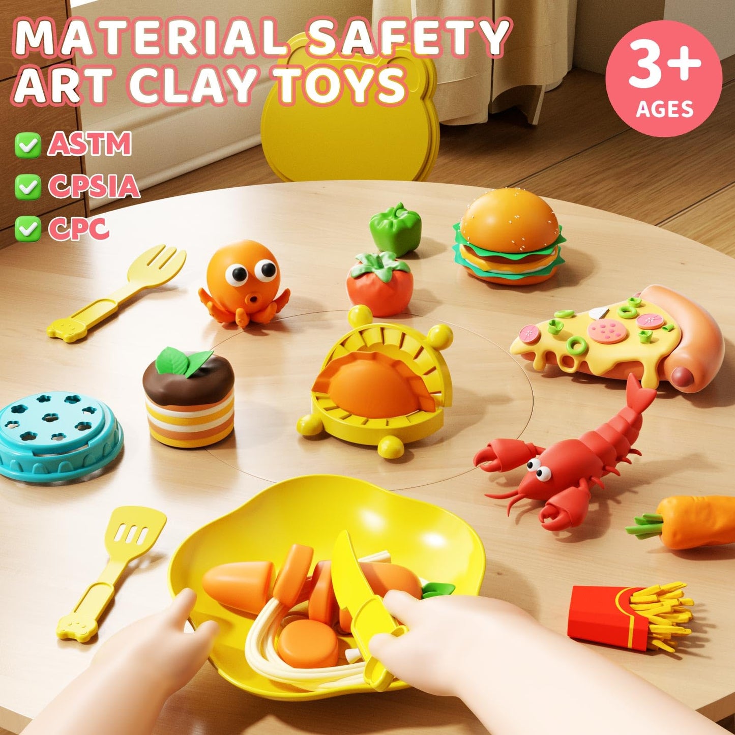 51 PCS Air Dry Clay Kit for Kids