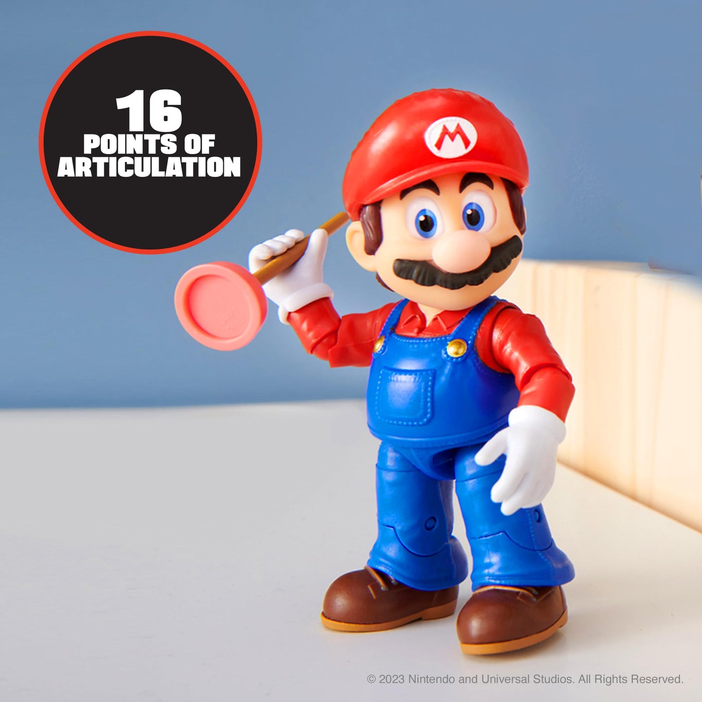 Super Mario Bros. 5" Action Figure with Plunger