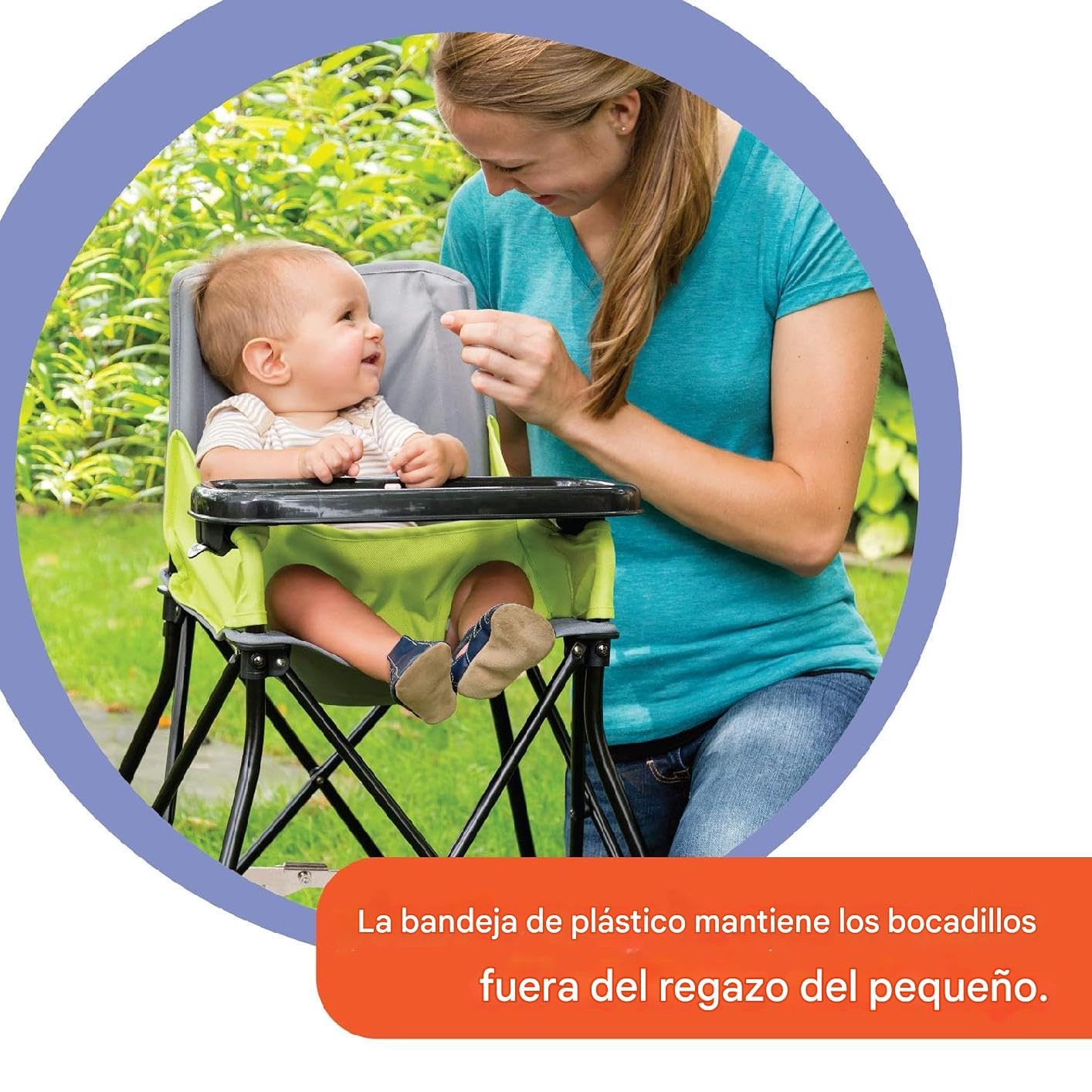 Bright Starts Portable Highchair for Indoor/Outdoor Use