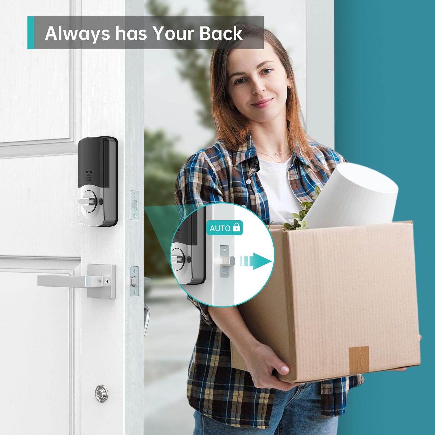 Hornbill Keyless Smart Deadbolt with Fingerprint Access