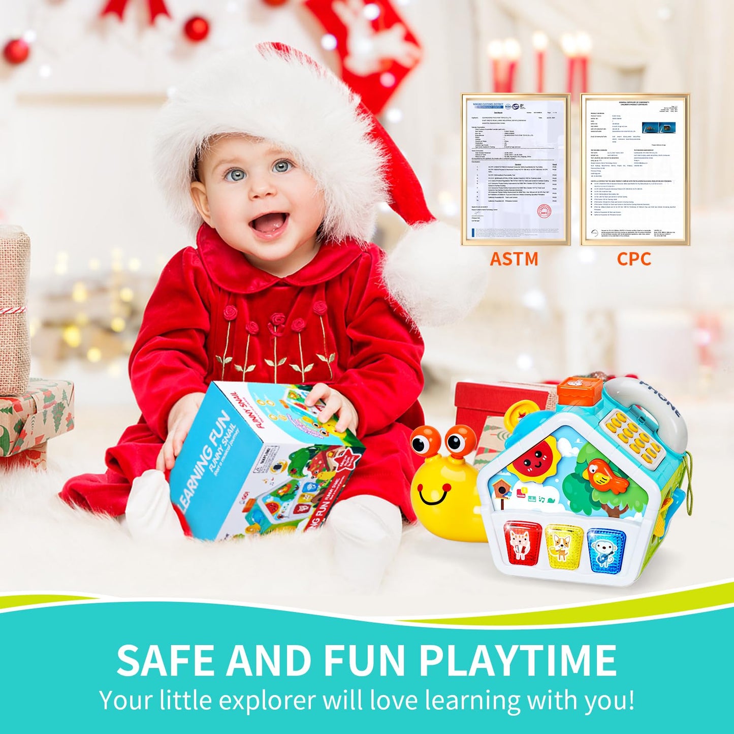 6-in-1 Activity Cube for Toddlers 1-3