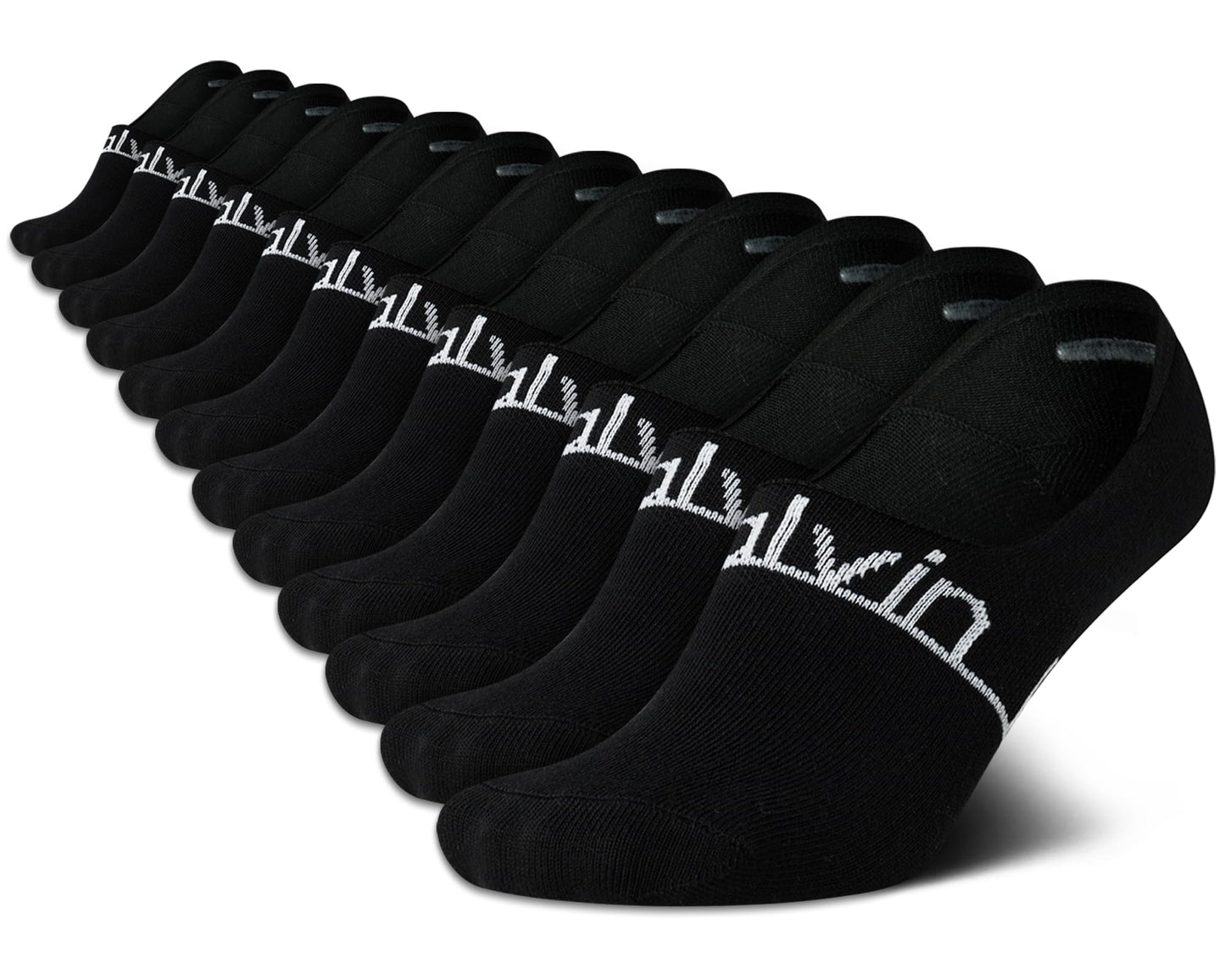 Calvin Klein Womens' Socks - Lightweight Performance No-Show Liners (12 Pack), Size 4-10, Black