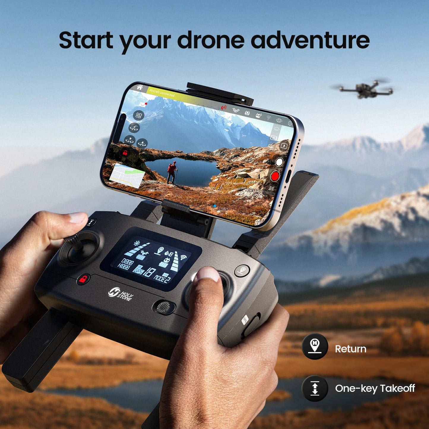 Holy Stone 4K GPS Drone with 46 Min Flight