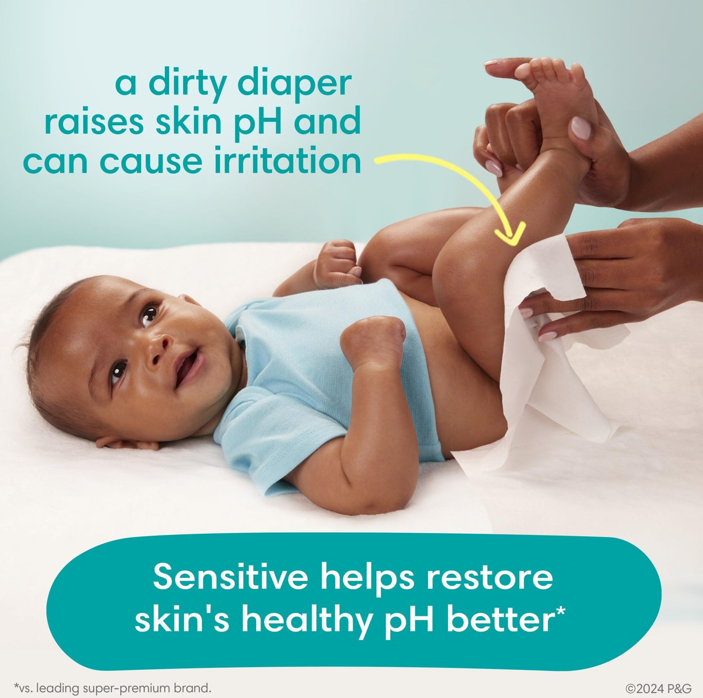 Pampers Sensitive Wipes - 504 Count Pack