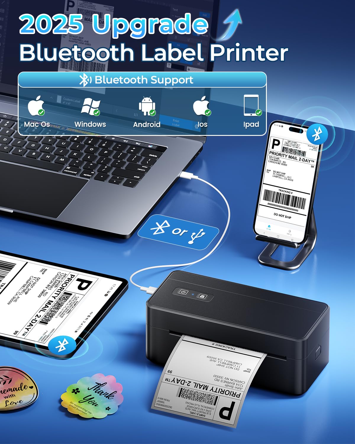 Bluetooth Thermal Label Printer for Small Business