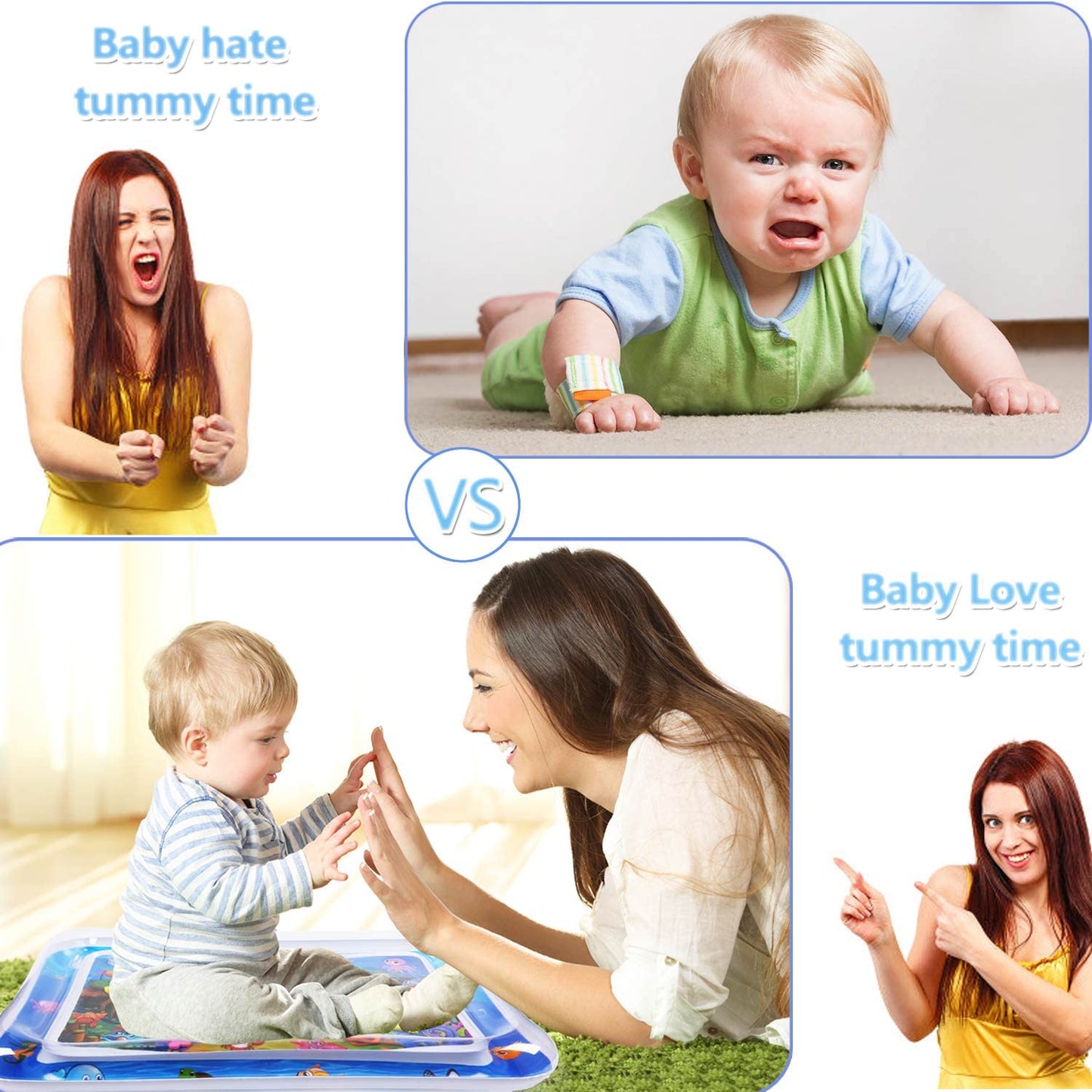 Inflatable Baby Water Play Mat for Tummy Time