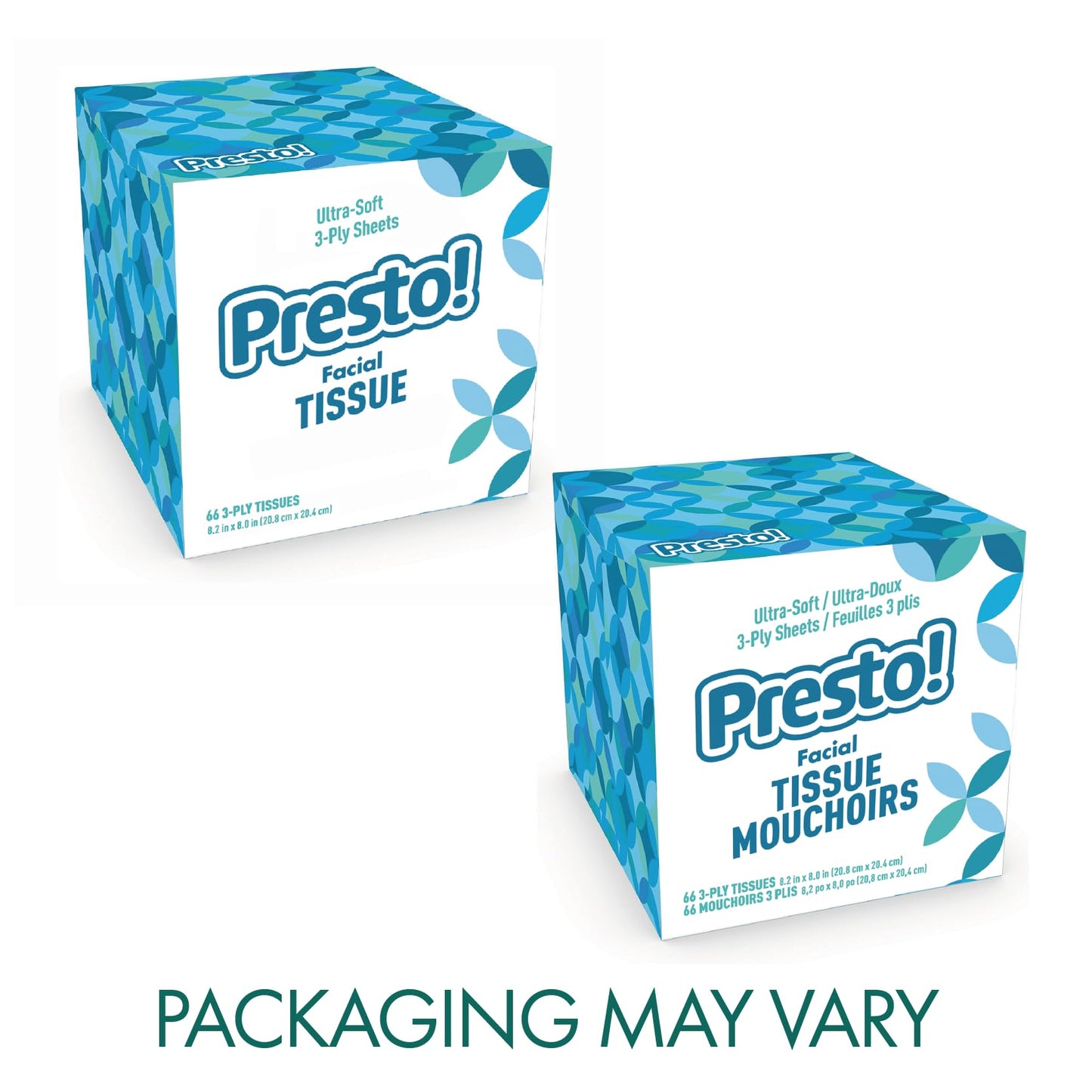 Presto! Ultra-Soft 3-Ply Facial Tissues 1188 Count