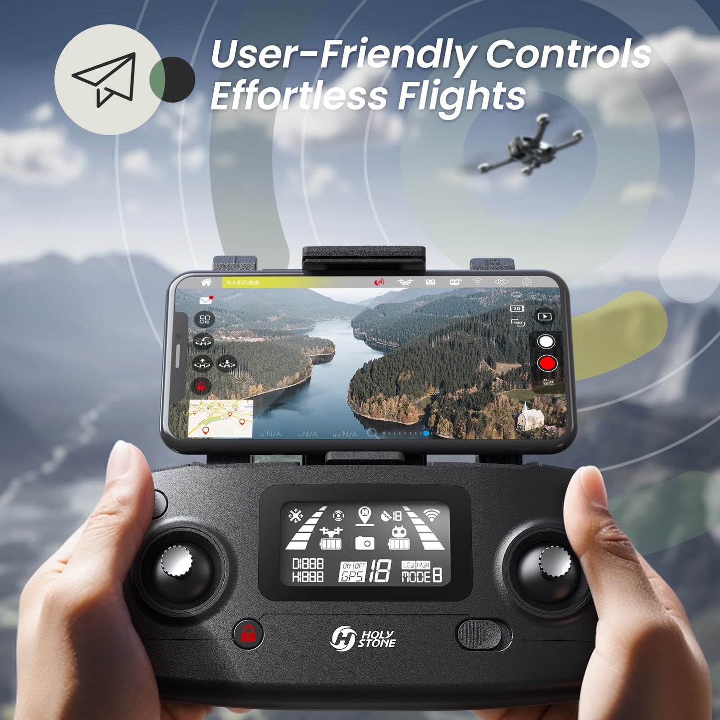 Holy Stone HS720E 4K Camera Drone with GPS