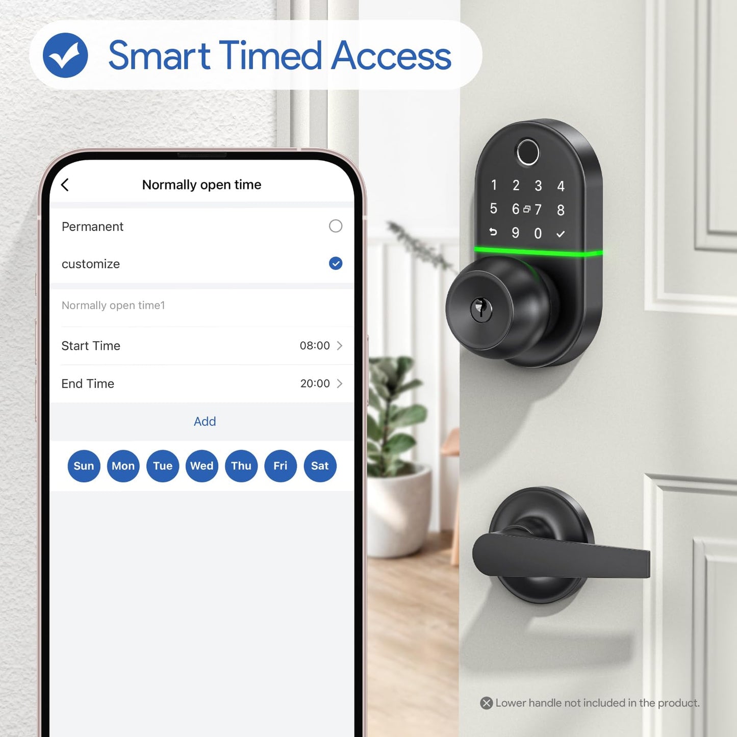 Keyless Entry Digital Lock with Fingerprint Access