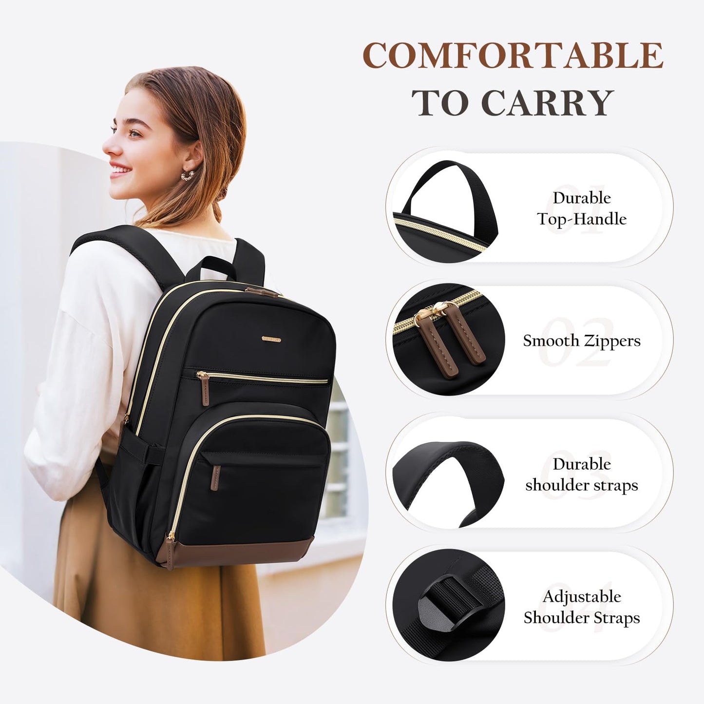 Laptop Backpack for 16 Inch Notebooks - TENSTAR