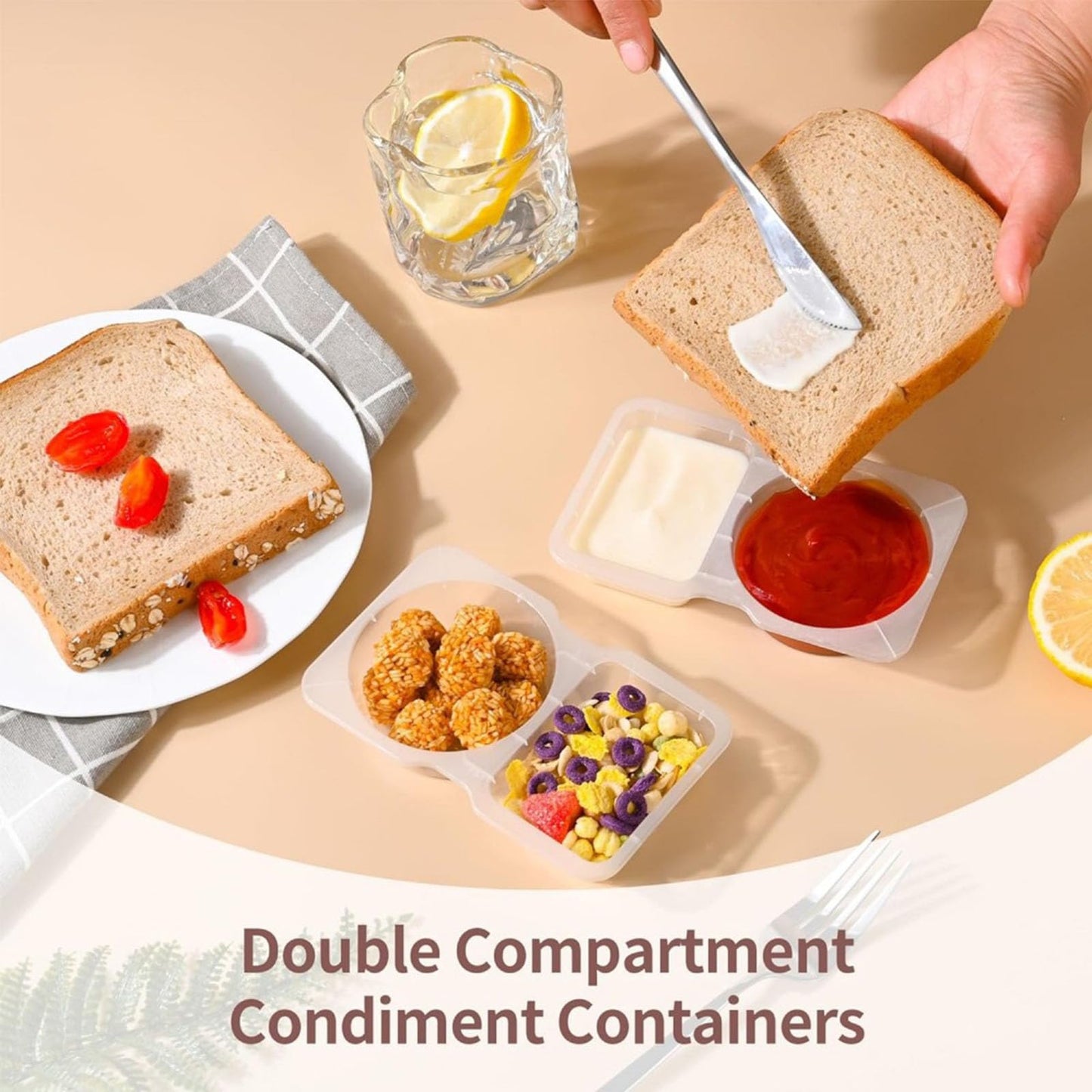 20 Sets Reusable Snack Containers with Lids